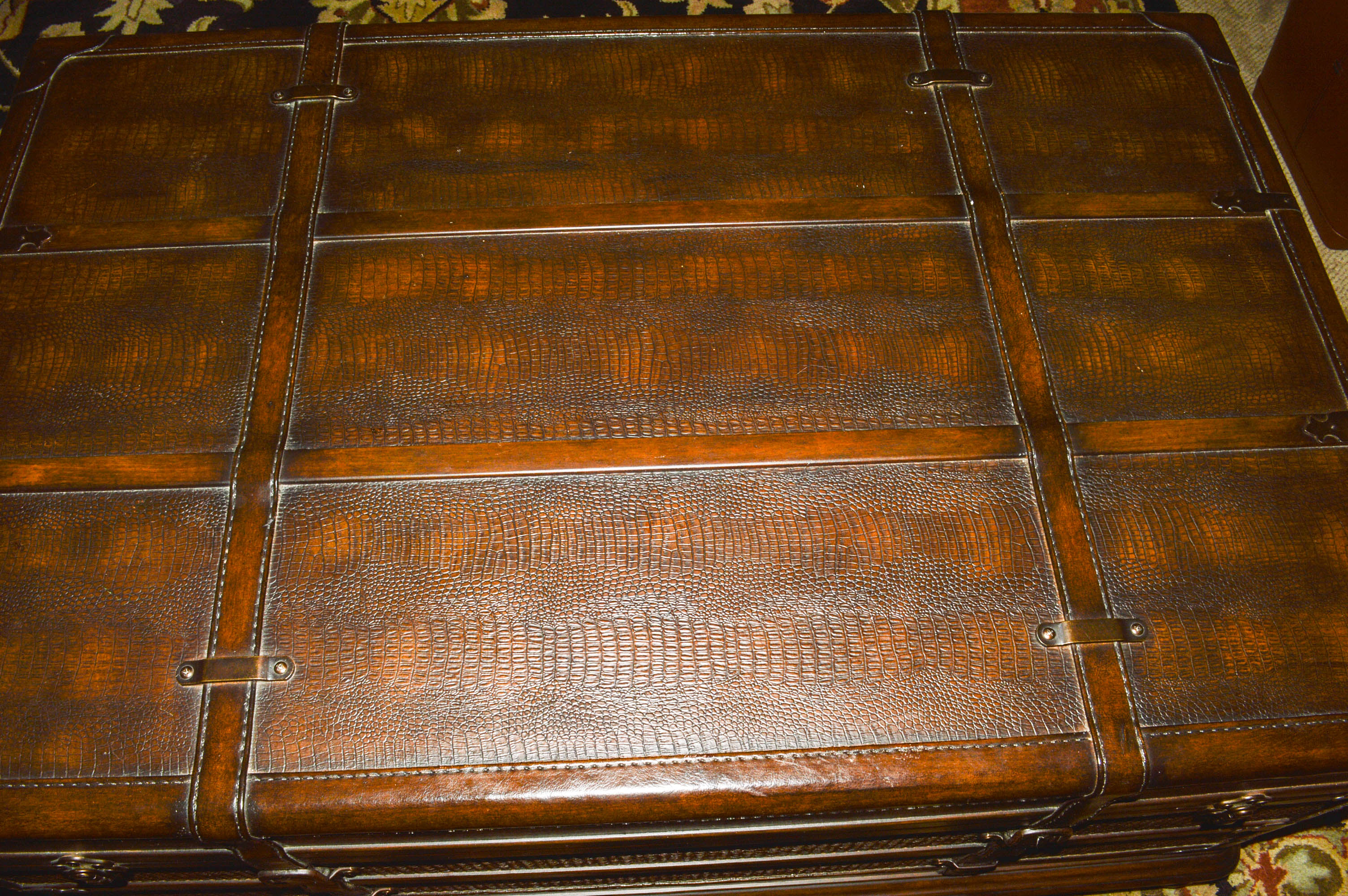 Trunk Coffee Table With Drawers