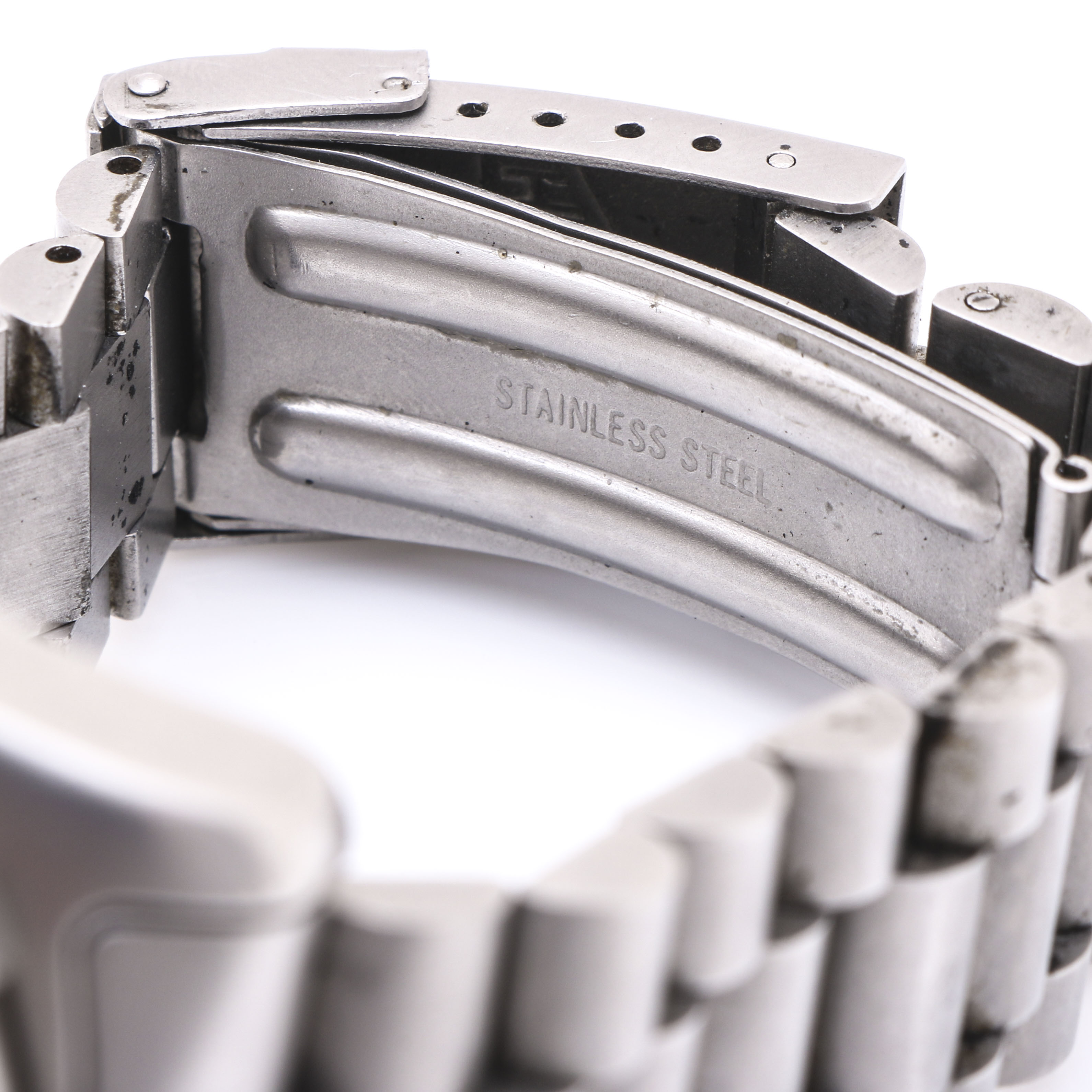 Heuer Silver Tone Stainless Steel Chronograph Wrist Watch