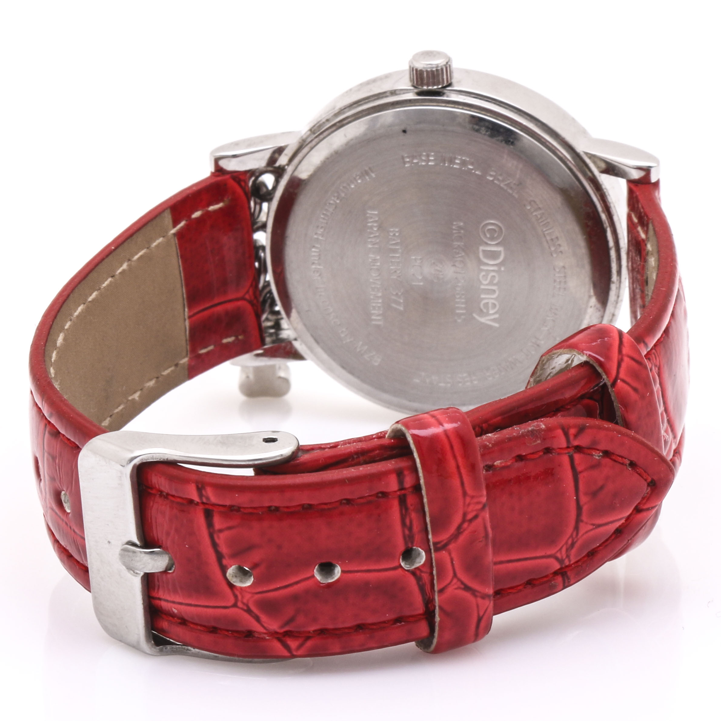 Mickey and Minnie Mouse Wrist Watches with Glass Crystals From Disney and Lorus