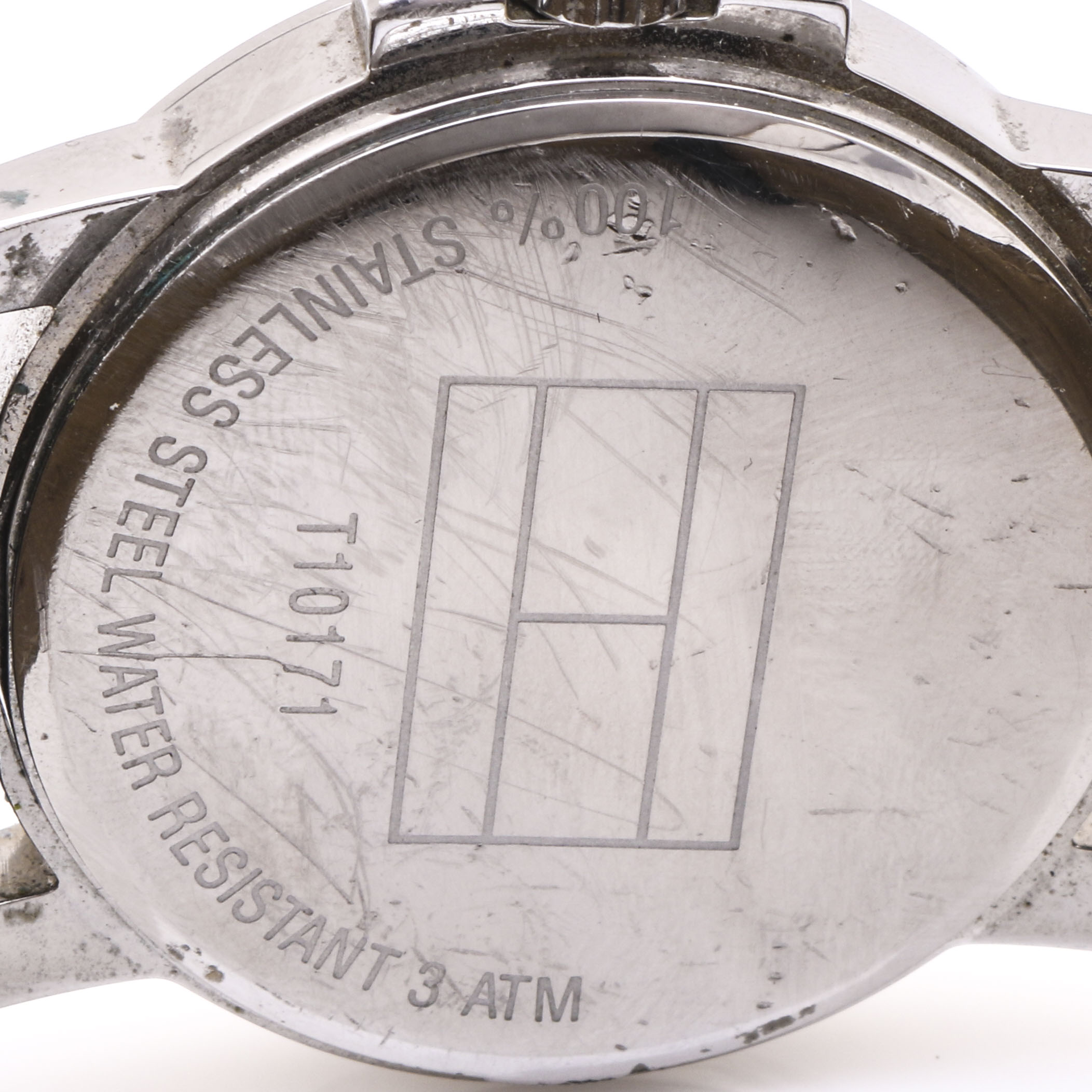 Tommy Hilfiger Stainless Steel and Leather Wrist Watch