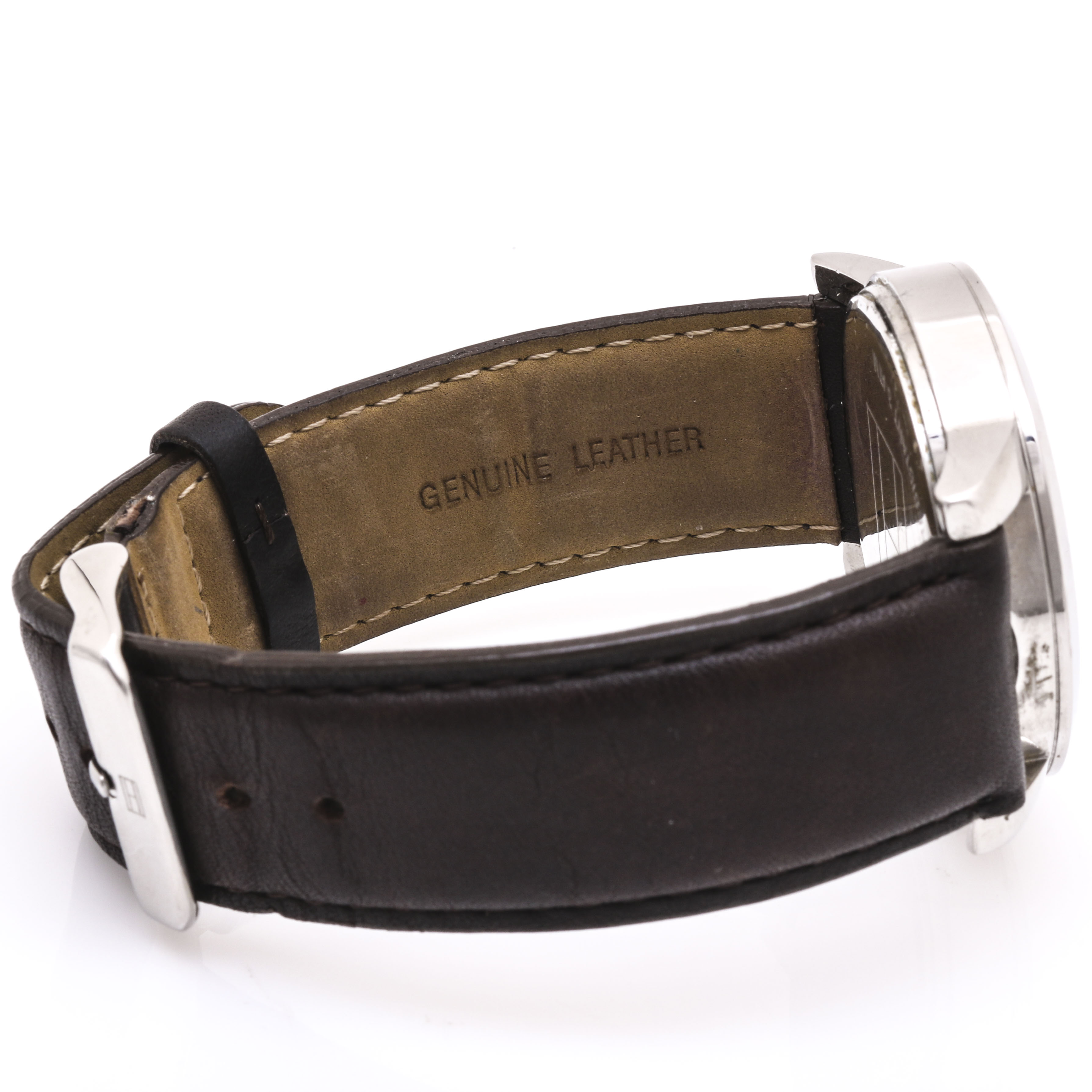 Tommy Hilfiger Stainless Steel and Leather Wrist Watch