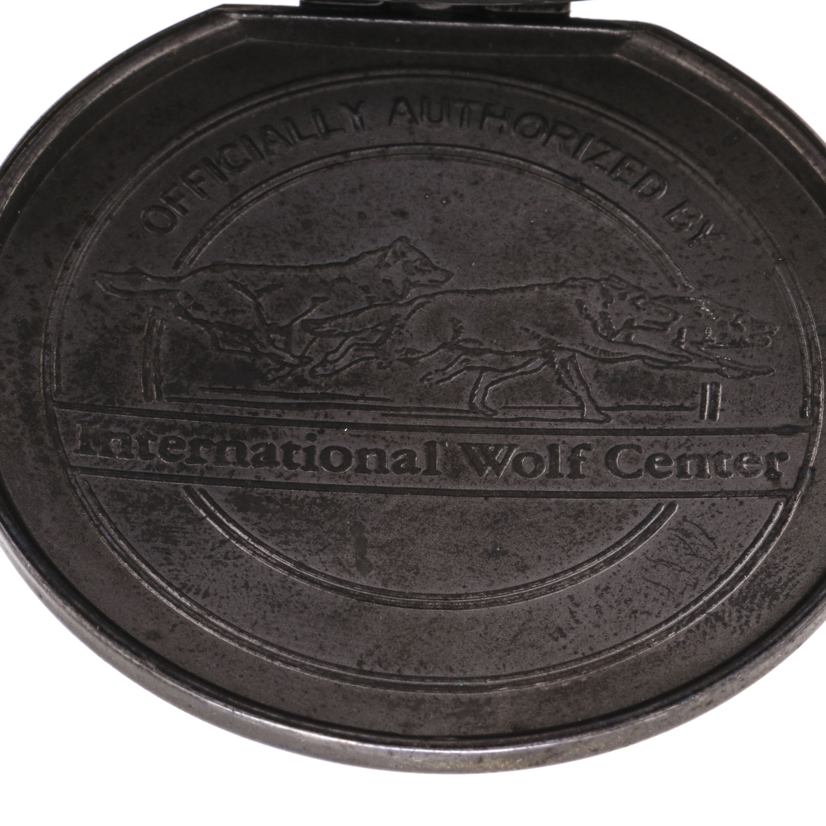 Collection of Franklin Mint Collector Pocket Watches Featuring Wolf Motifs with Display Box