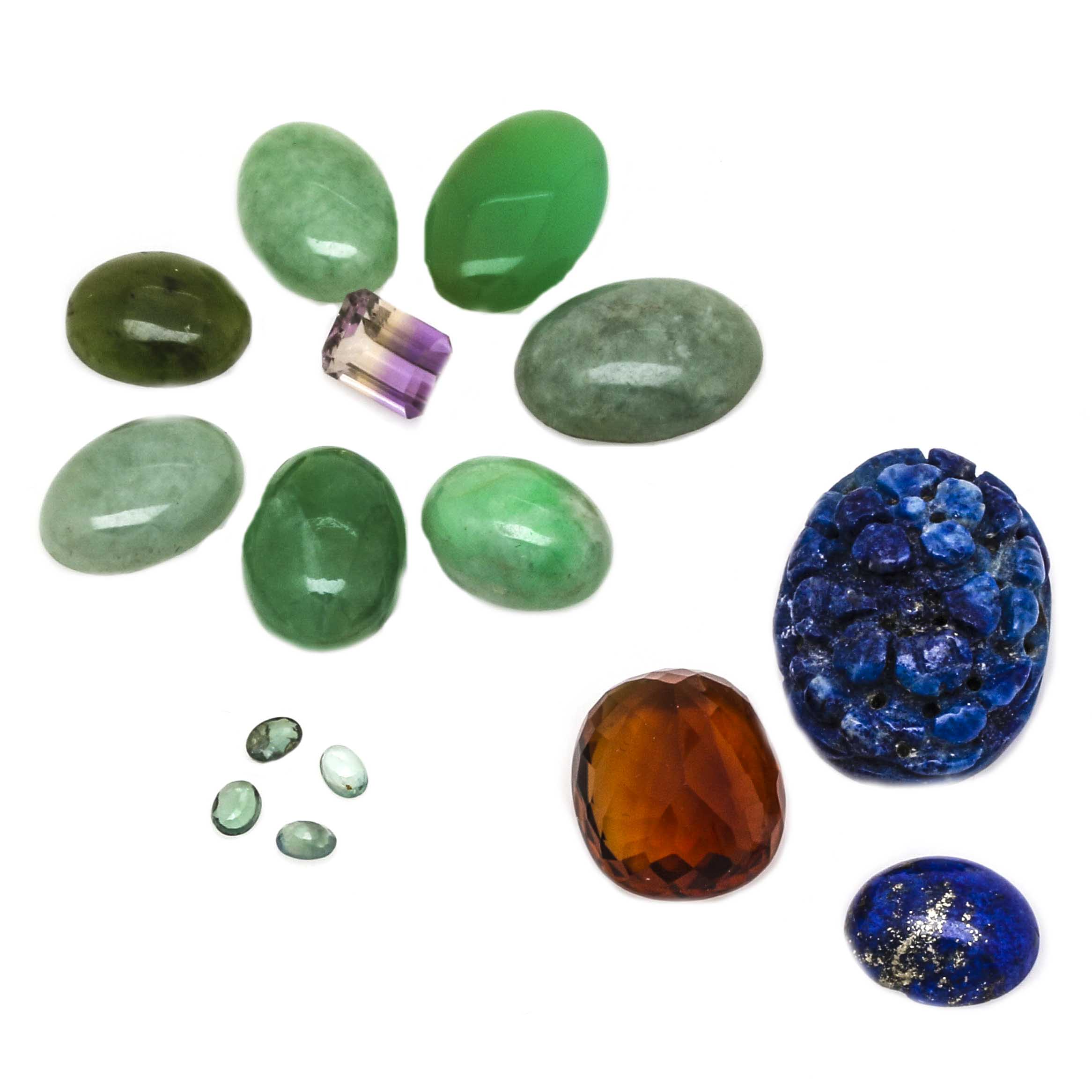 Assortment of Loose Colored Gemstones