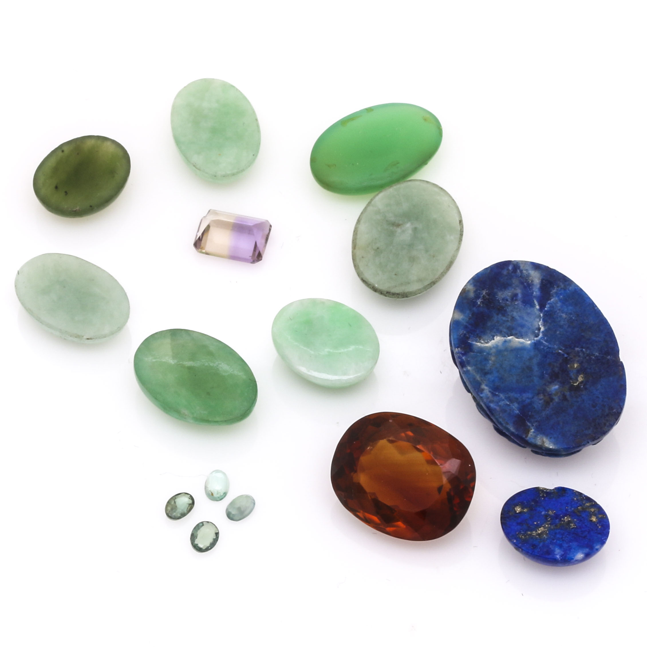 Assortment of Loose Colored Gemstones