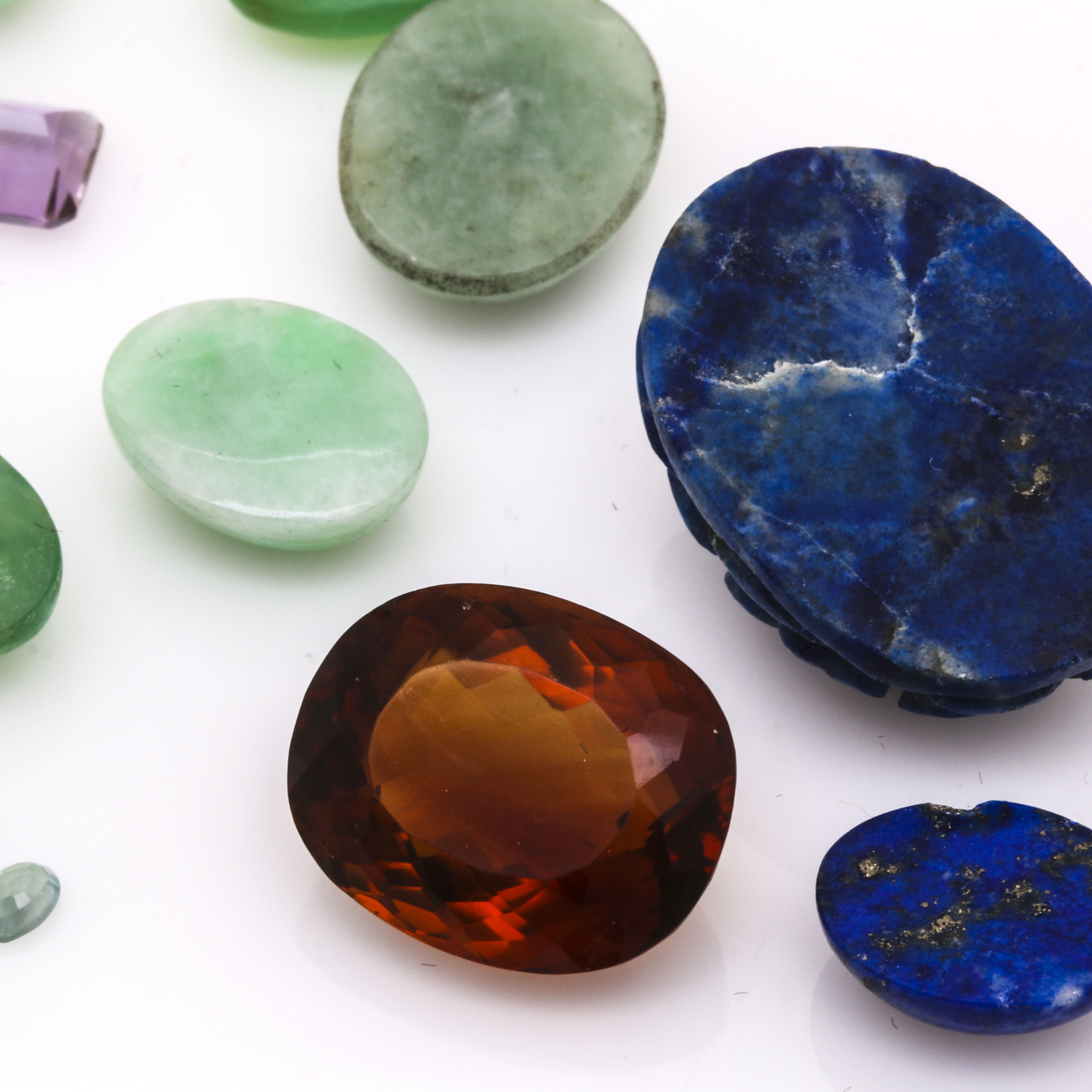 Assortment of Loose Colored Gemstones