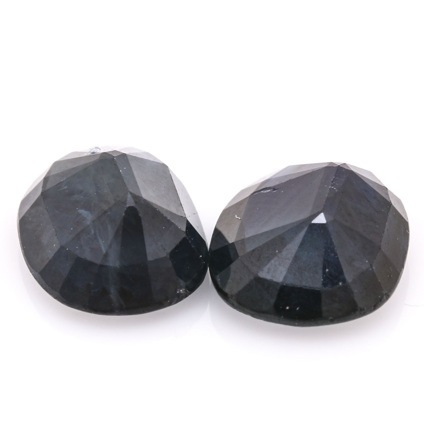 Pair of Loose Oval Faceted 3.75 CTW Blue Sapphires