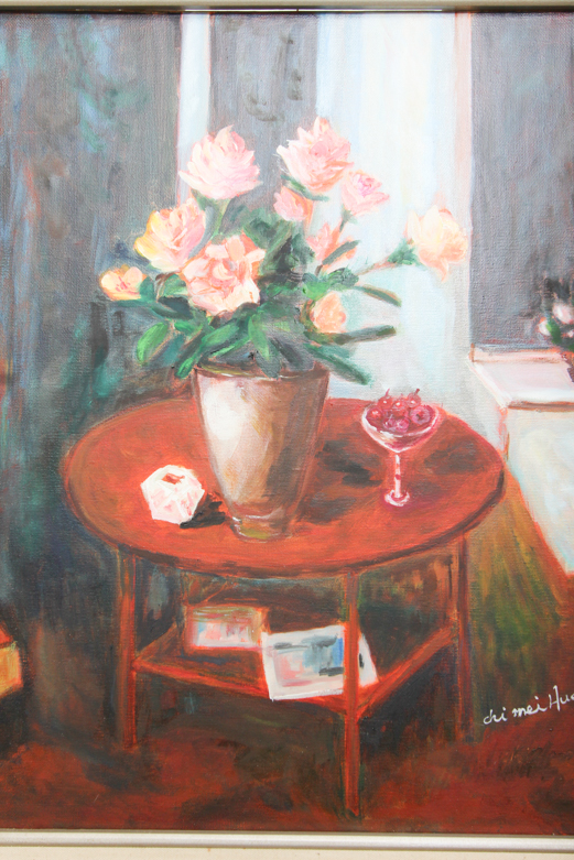 Chi Mei Huang Acrylic Painting on Canvas