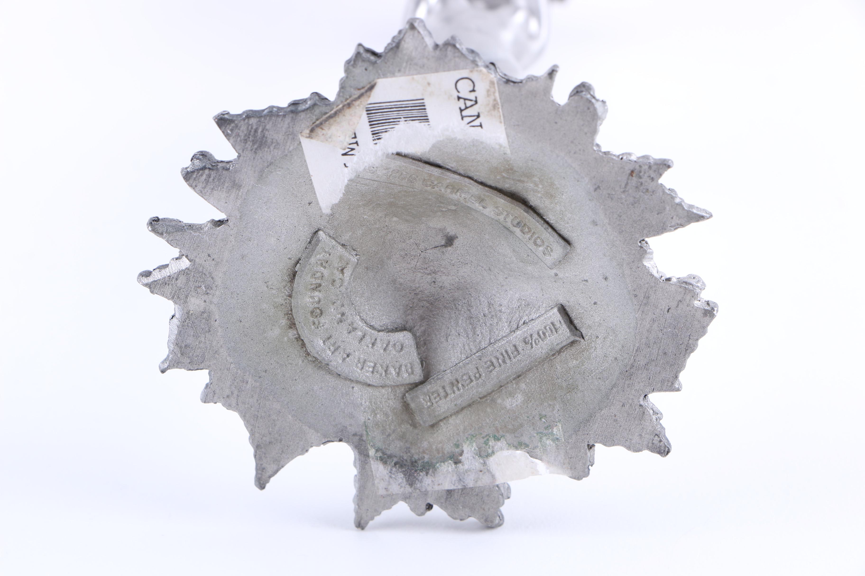 Pewter Nude Figure Candlesticks From Baker Art Foundry