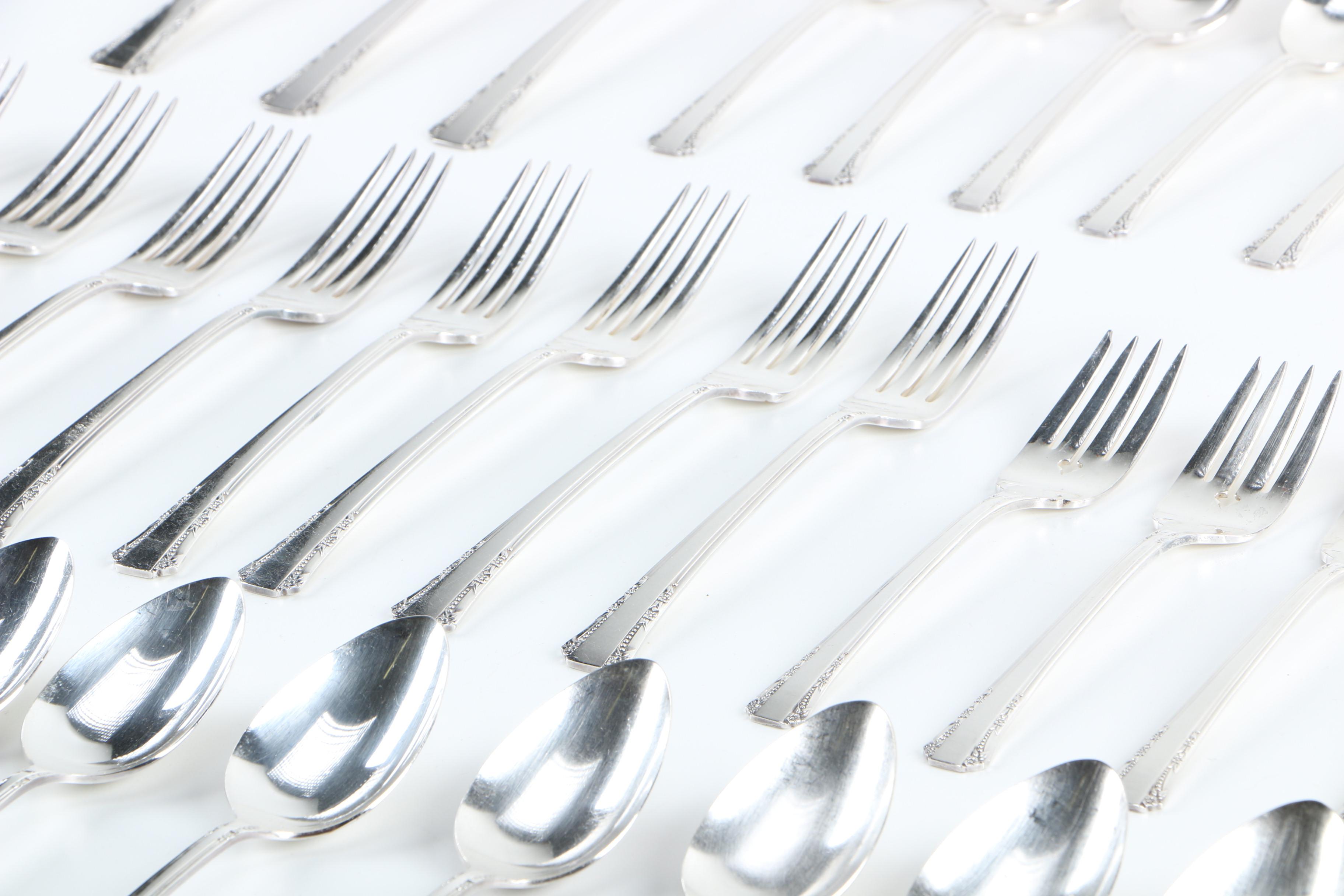 1881 Rogers and Oneida "Del Mar" Silver Plate Flatware