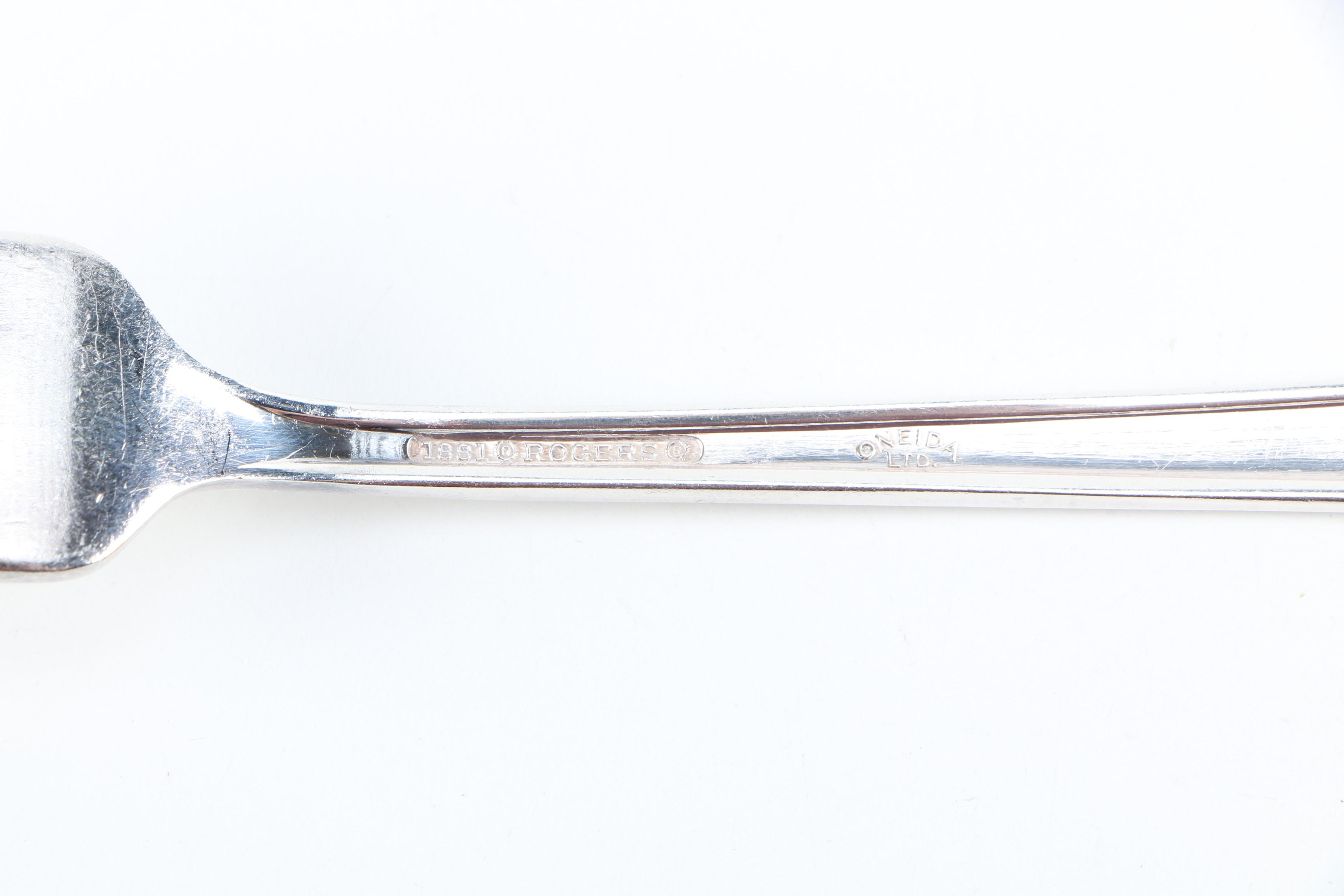 1881 Rogers and Oneida "Del Mar" Silver Plate Flatware