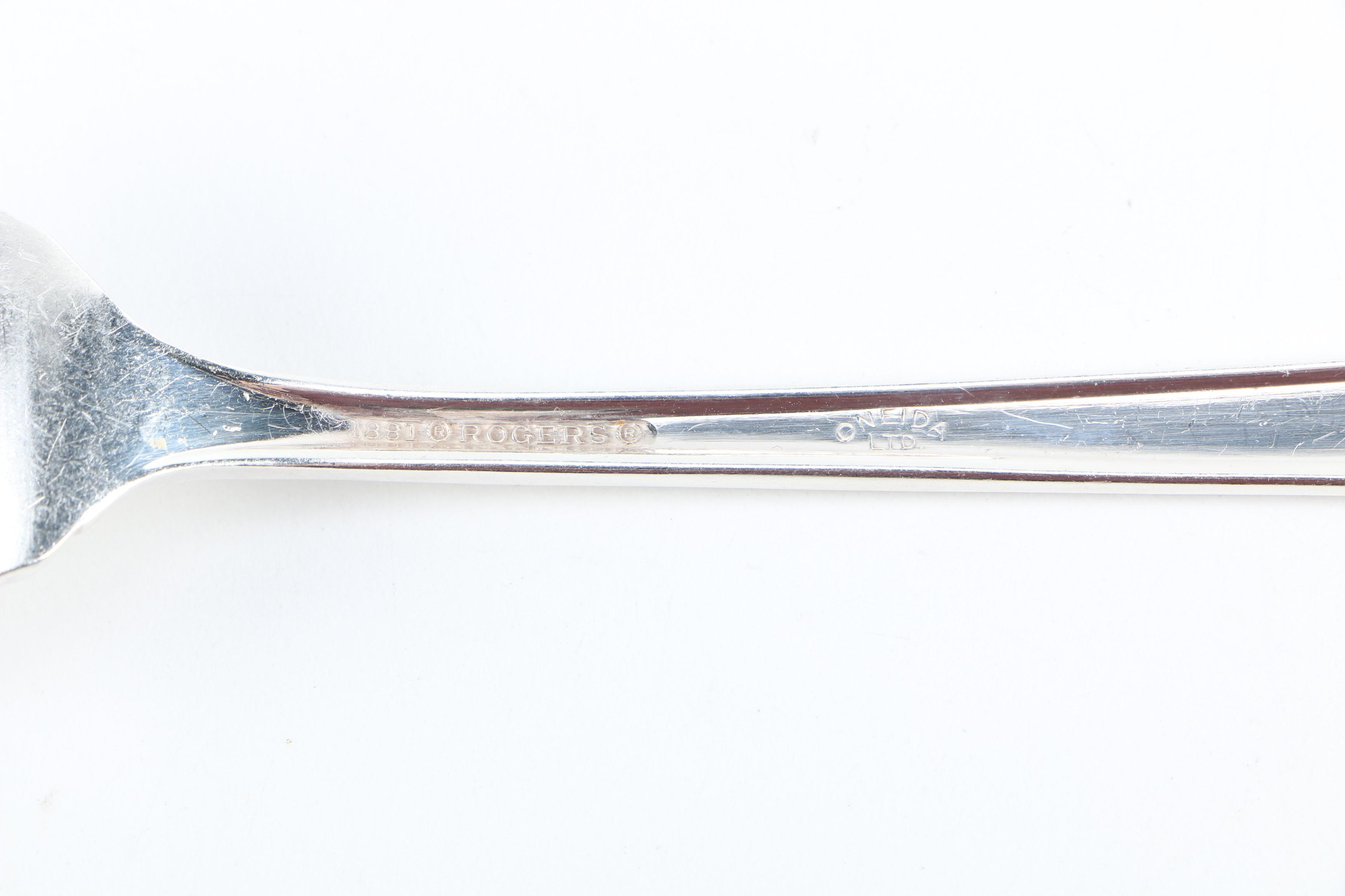 1881 Rogers and Oneida "Del Mar" Silver Plate Flatware