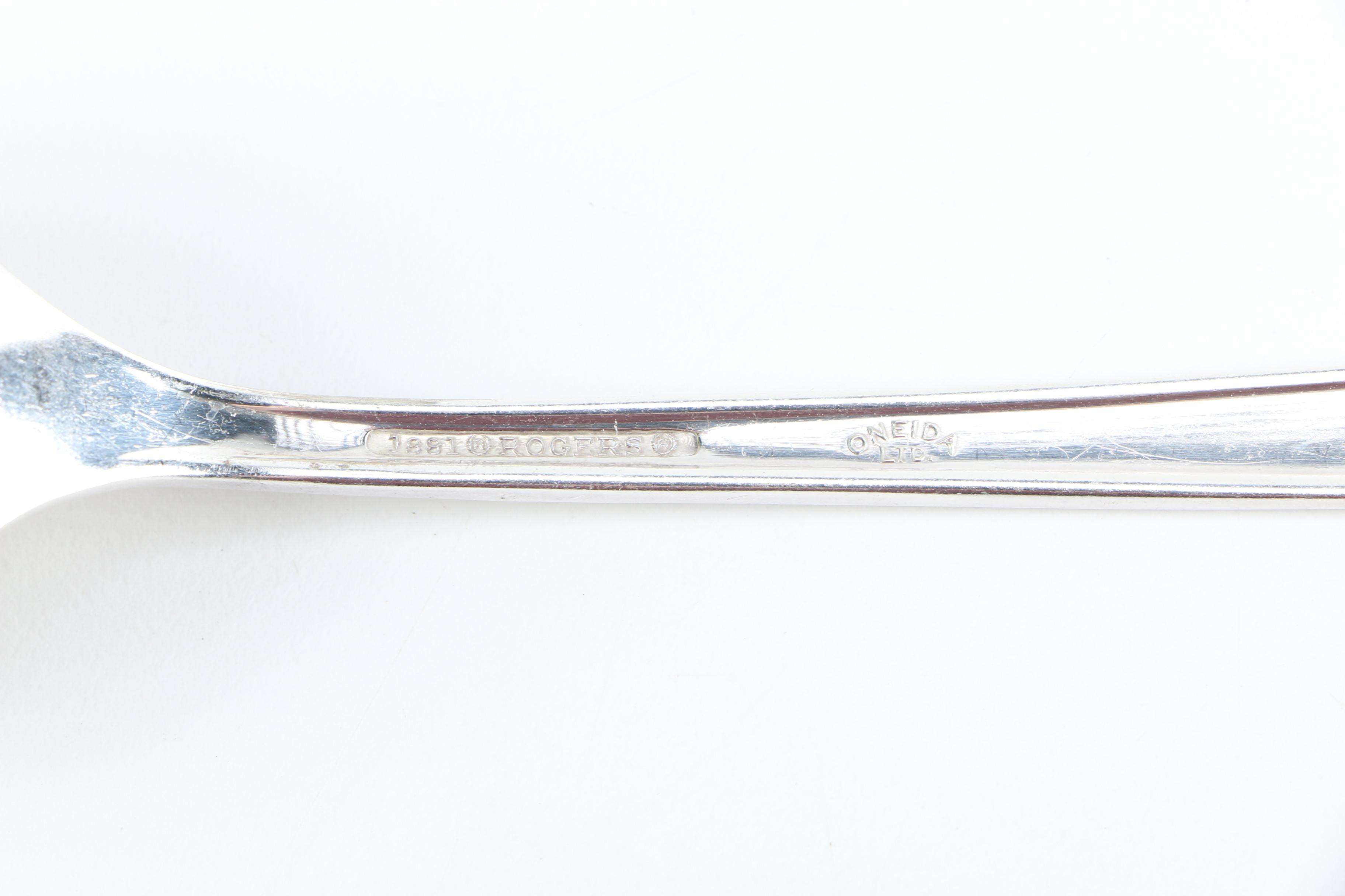 1881 Rogers and Oneida "Del Mar" Silver Plate Flatware