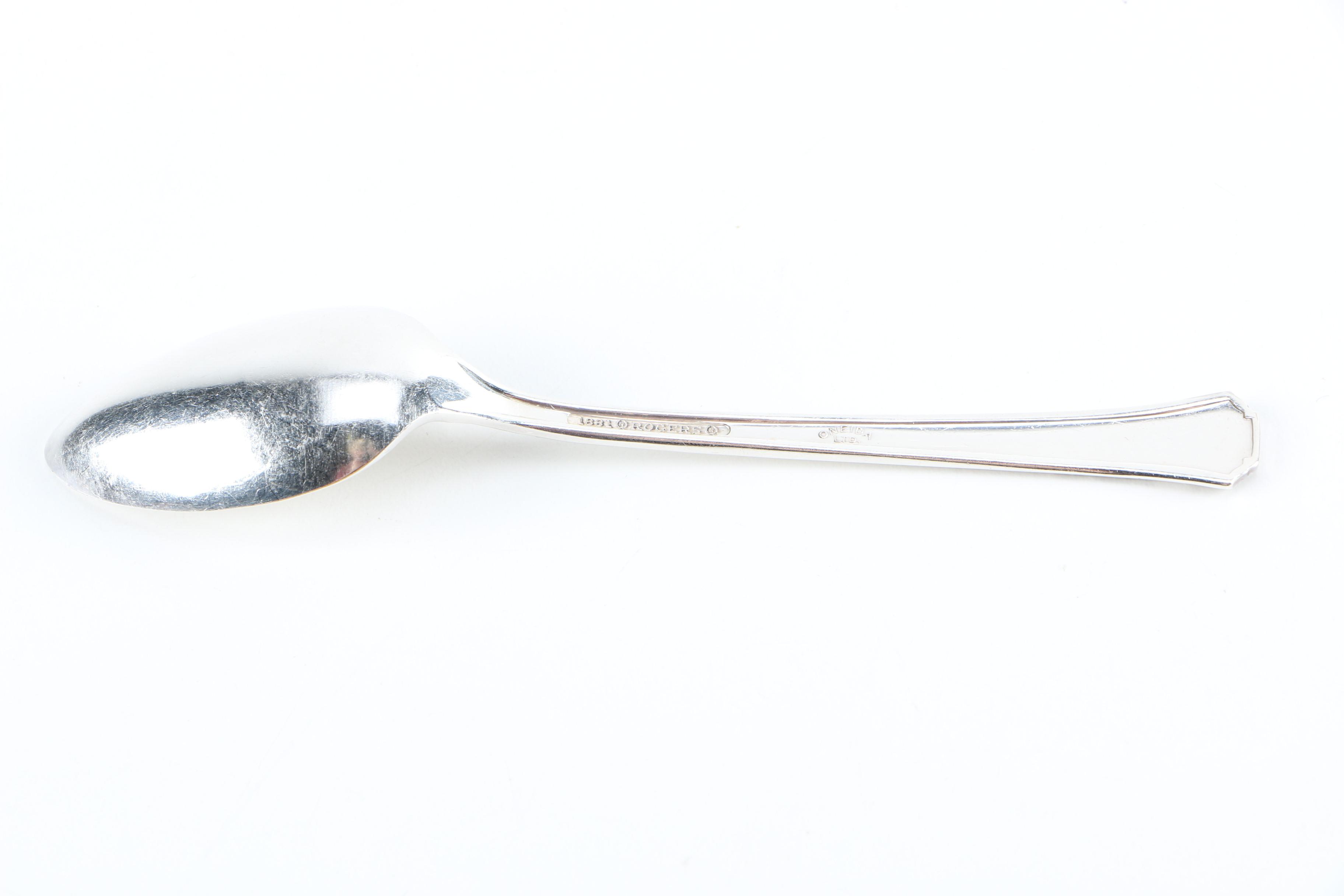 1881 Rogers and Oneida "Del Mar" Silver Plate Flatware