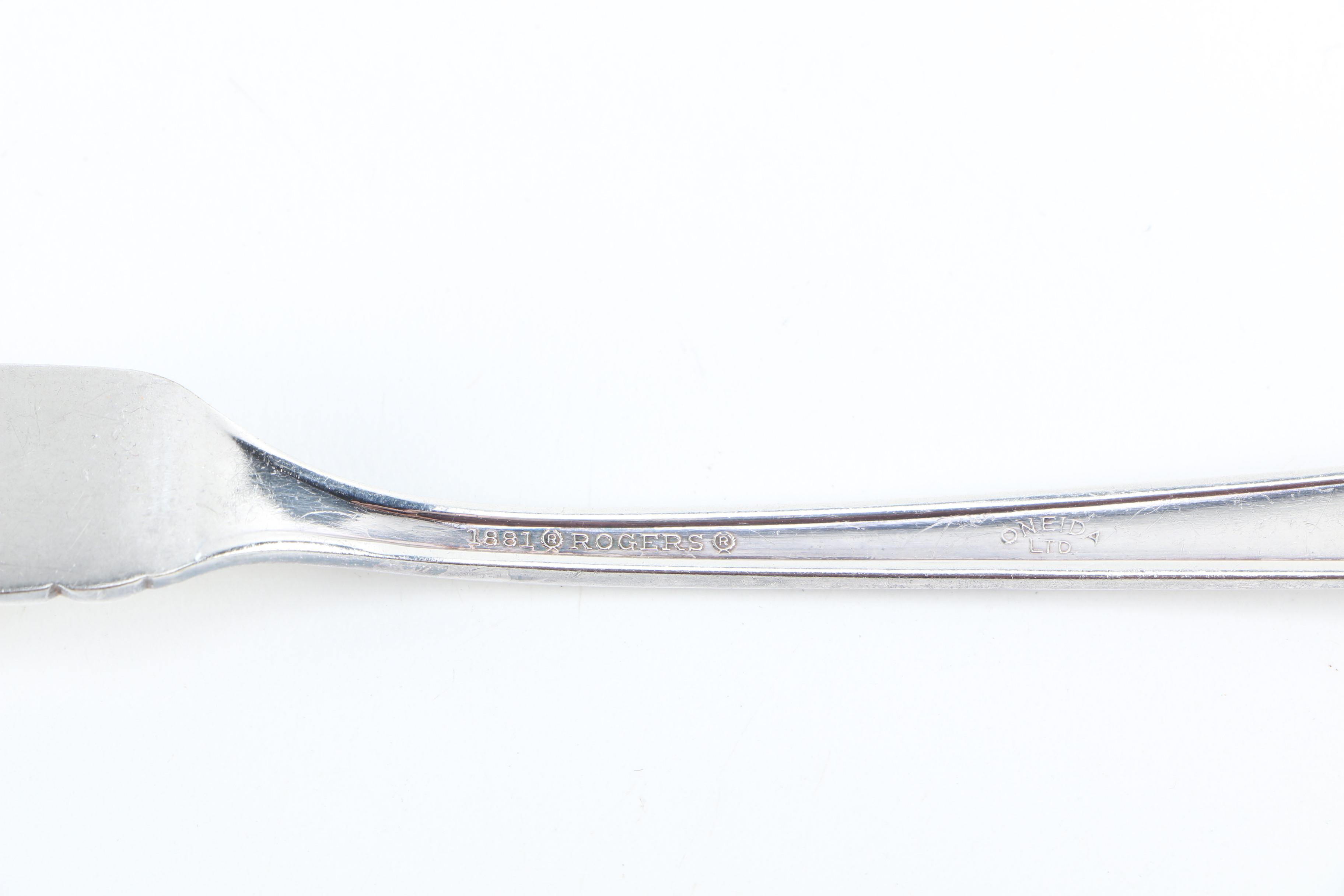 1881 Rogers and Oneida "Del Mar" Silver Plate Flatware