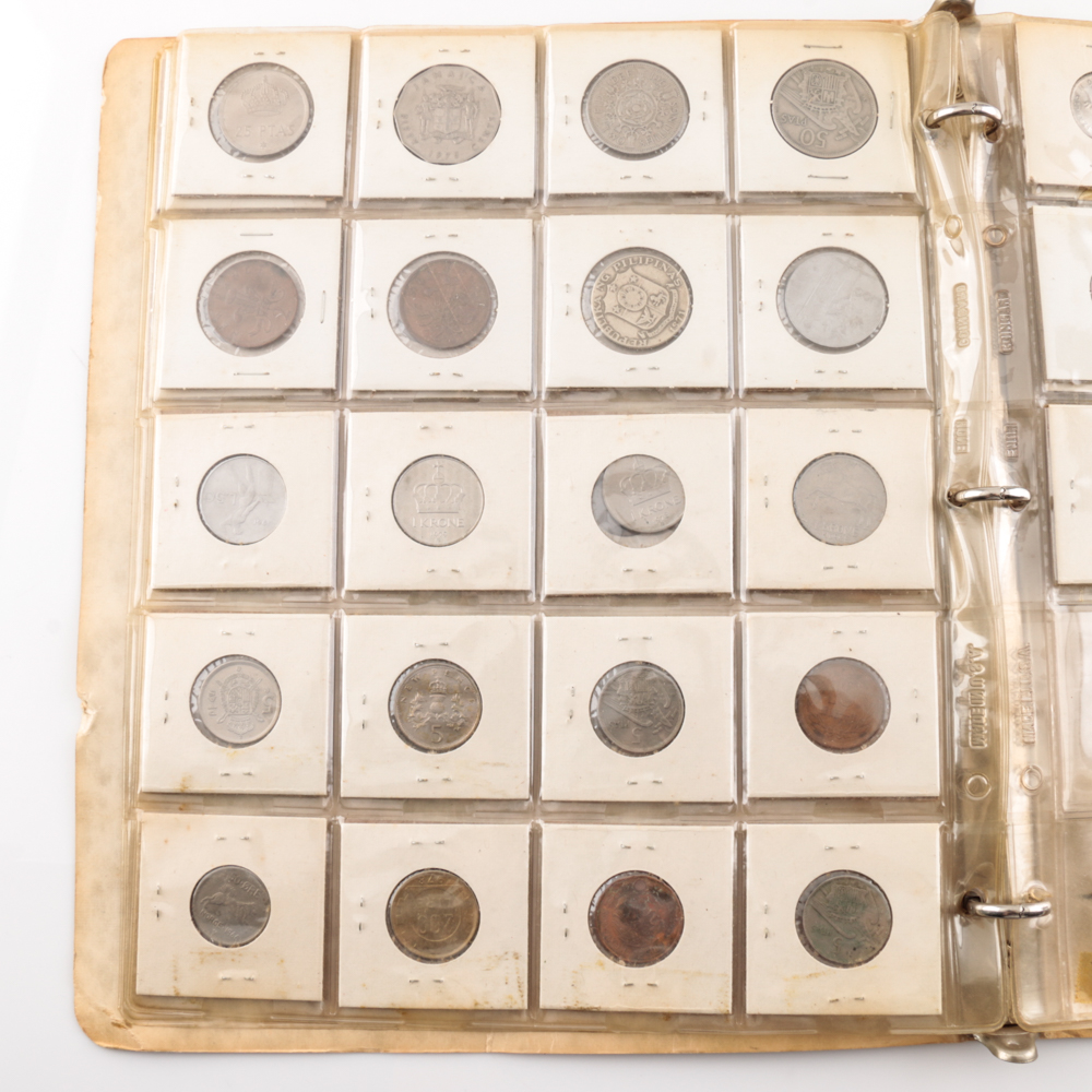 Binder of U.S. and Foreign Coins