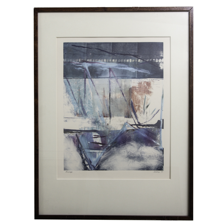 Mixed Media Painting on Paper "Passage"