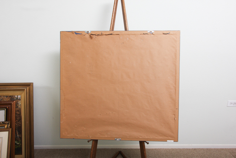 Juan Gris Lithograph Print on Paper "Frutero y Periódico"