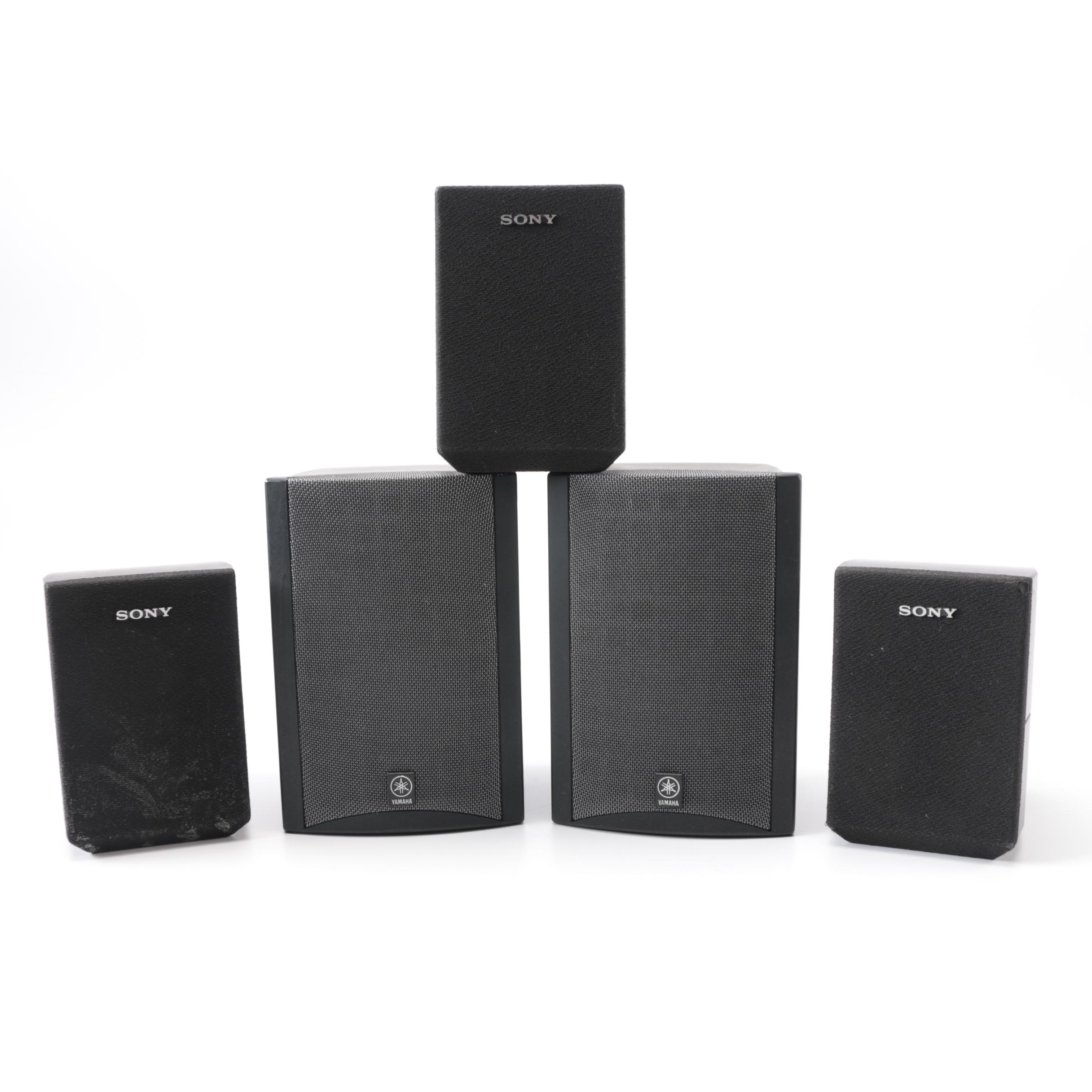 Yamaha and Sony Surround Sound Speakers
