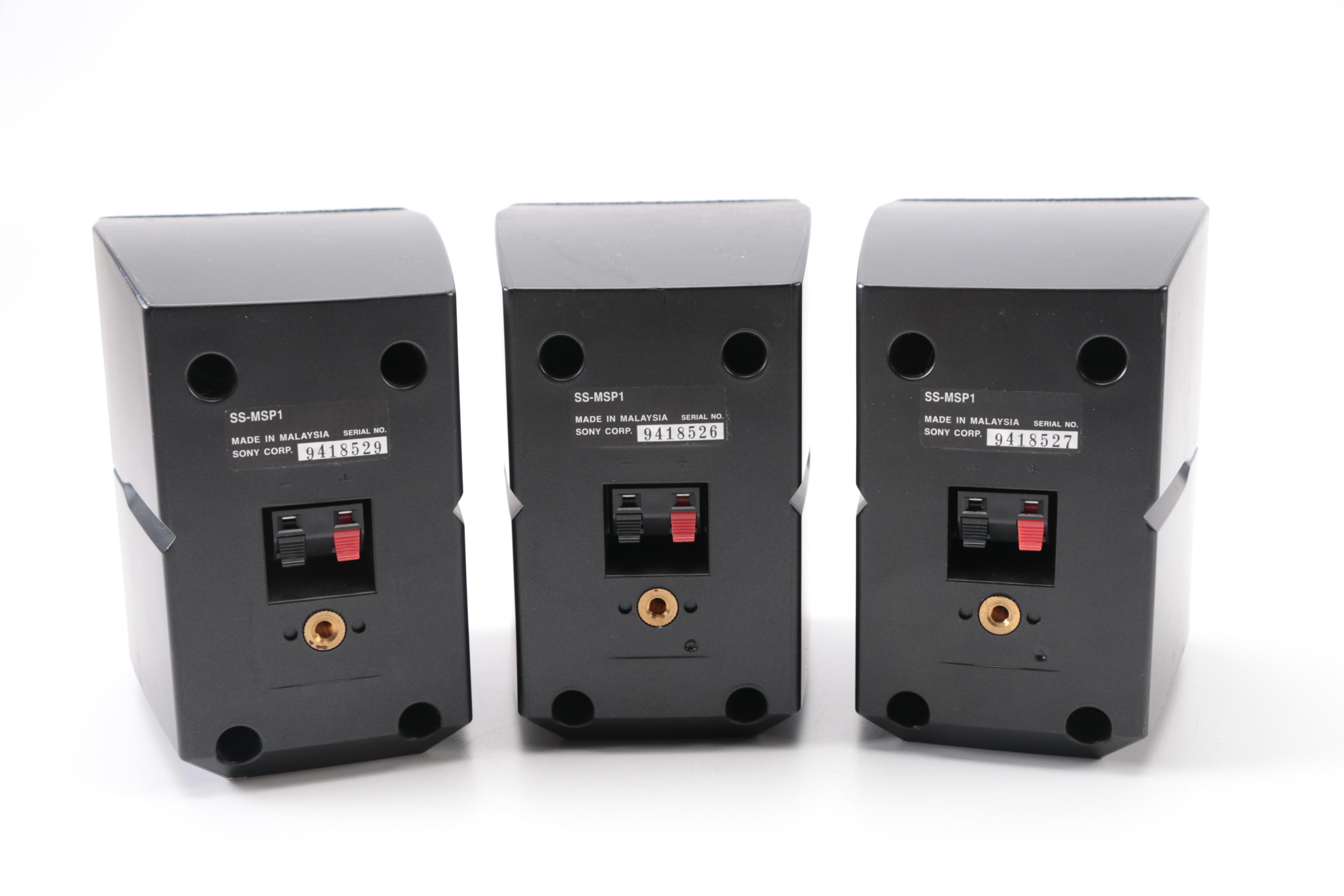 Yamaha and Sony Surround Sound Speakers