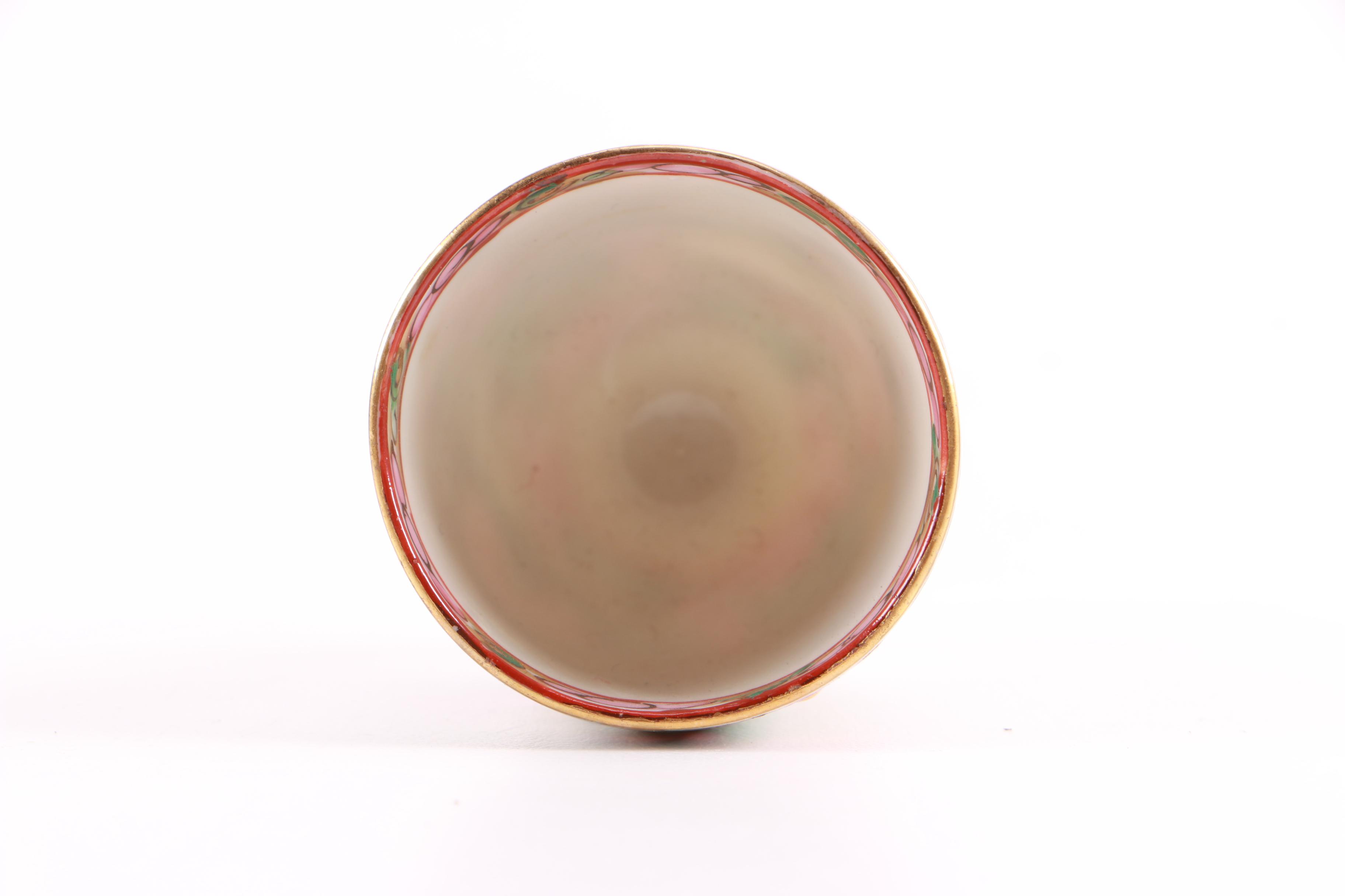 Chinese Rose Medallion Style Egg Cups
