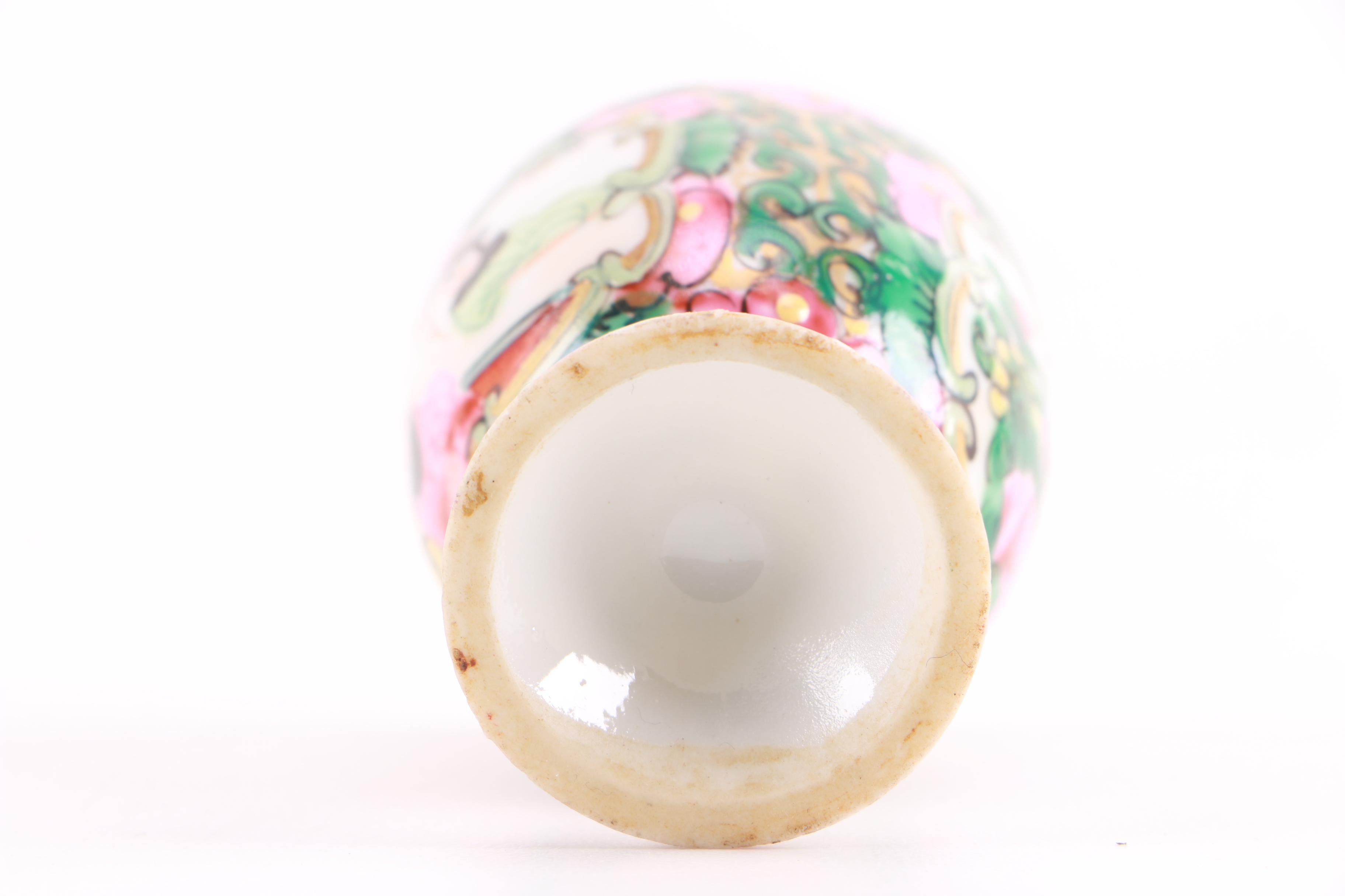 Chinese Rose Medallion Style Egg Cups