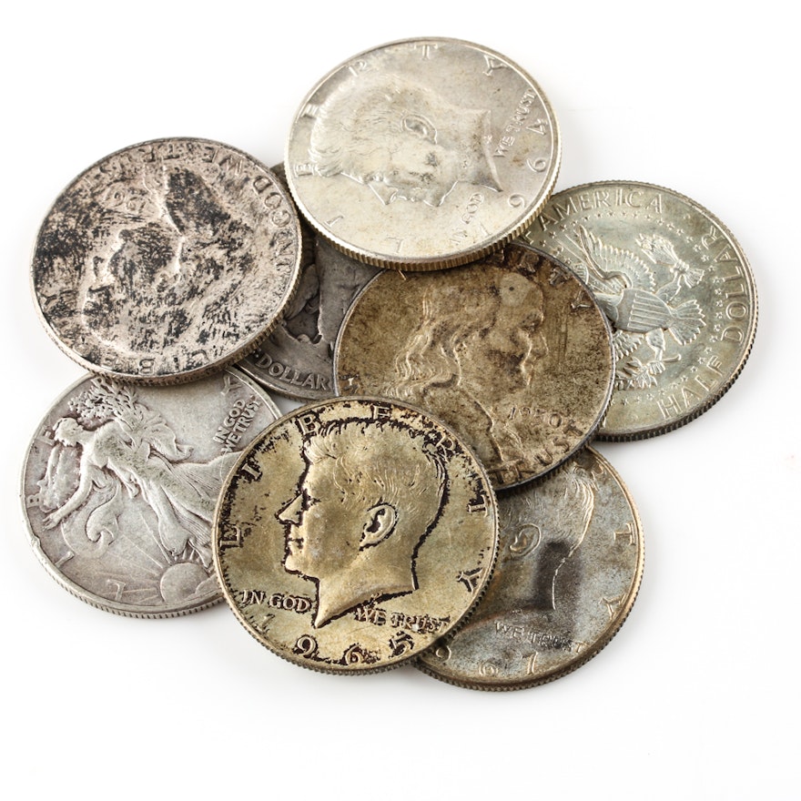 Group of U.S. Silver Half Dollars