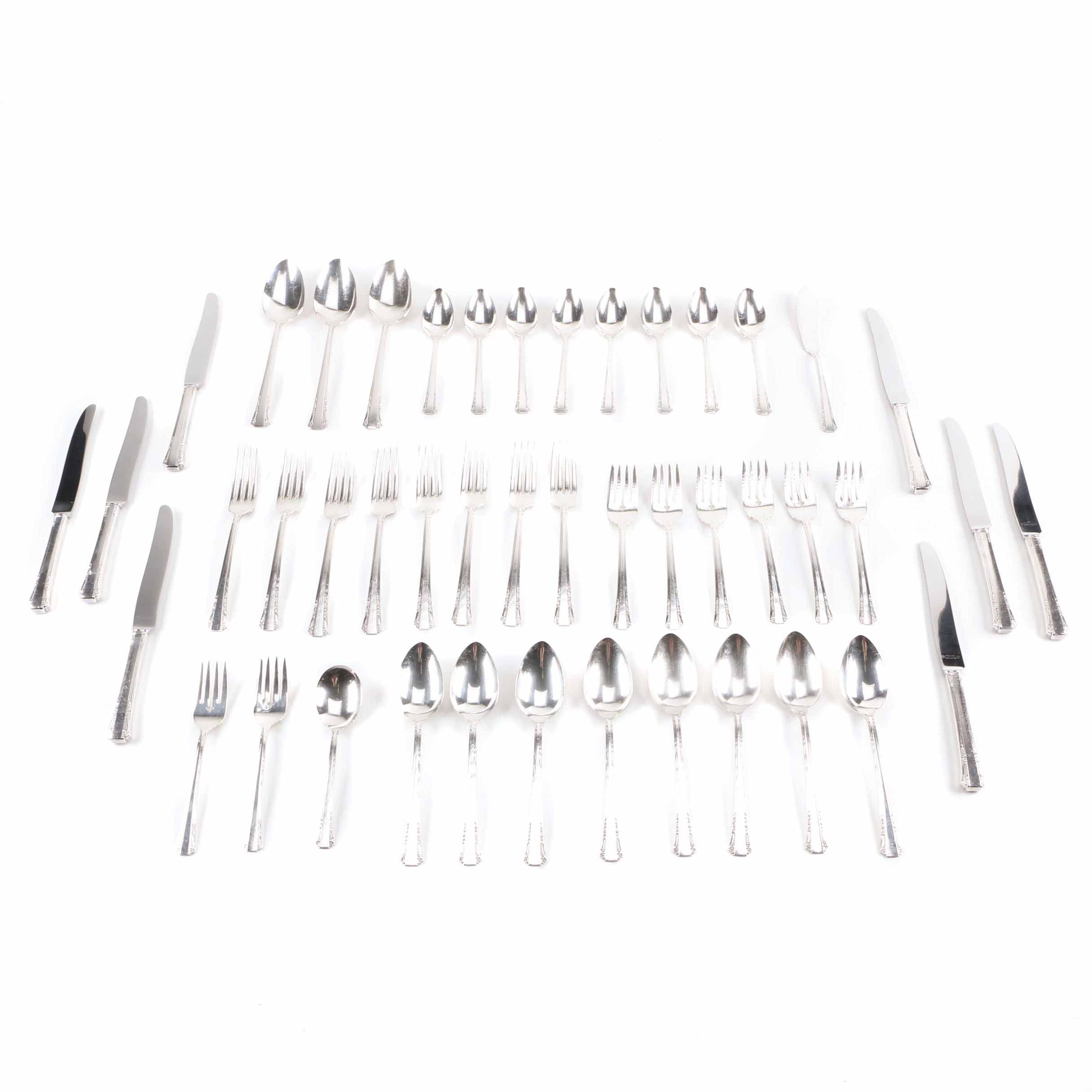 1881 Rogers and Oneida "Del Mar" Silver Plate Flatware