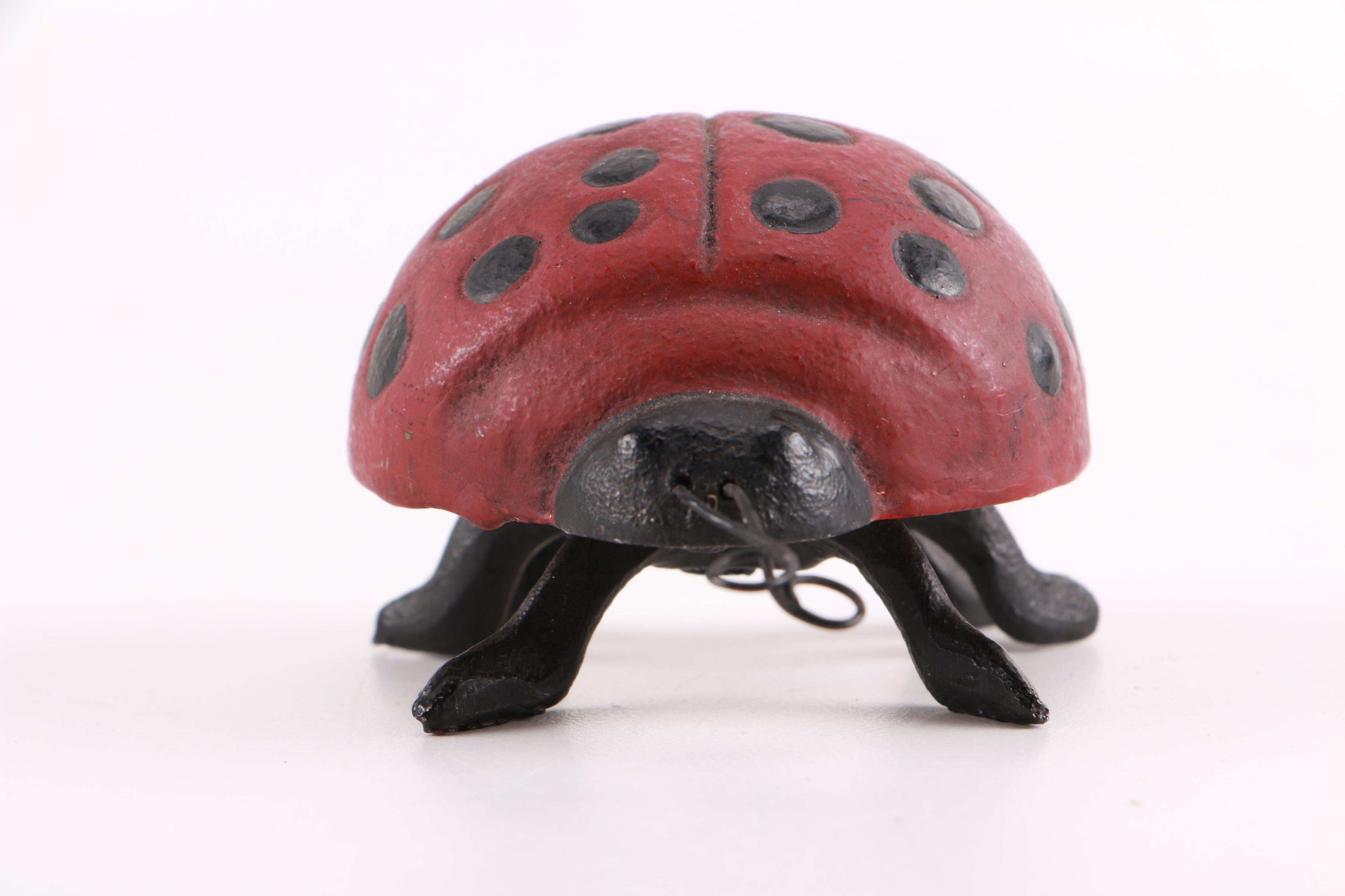 Ladybug, Grasshopper, and Bumble Bee Metal Figurines
