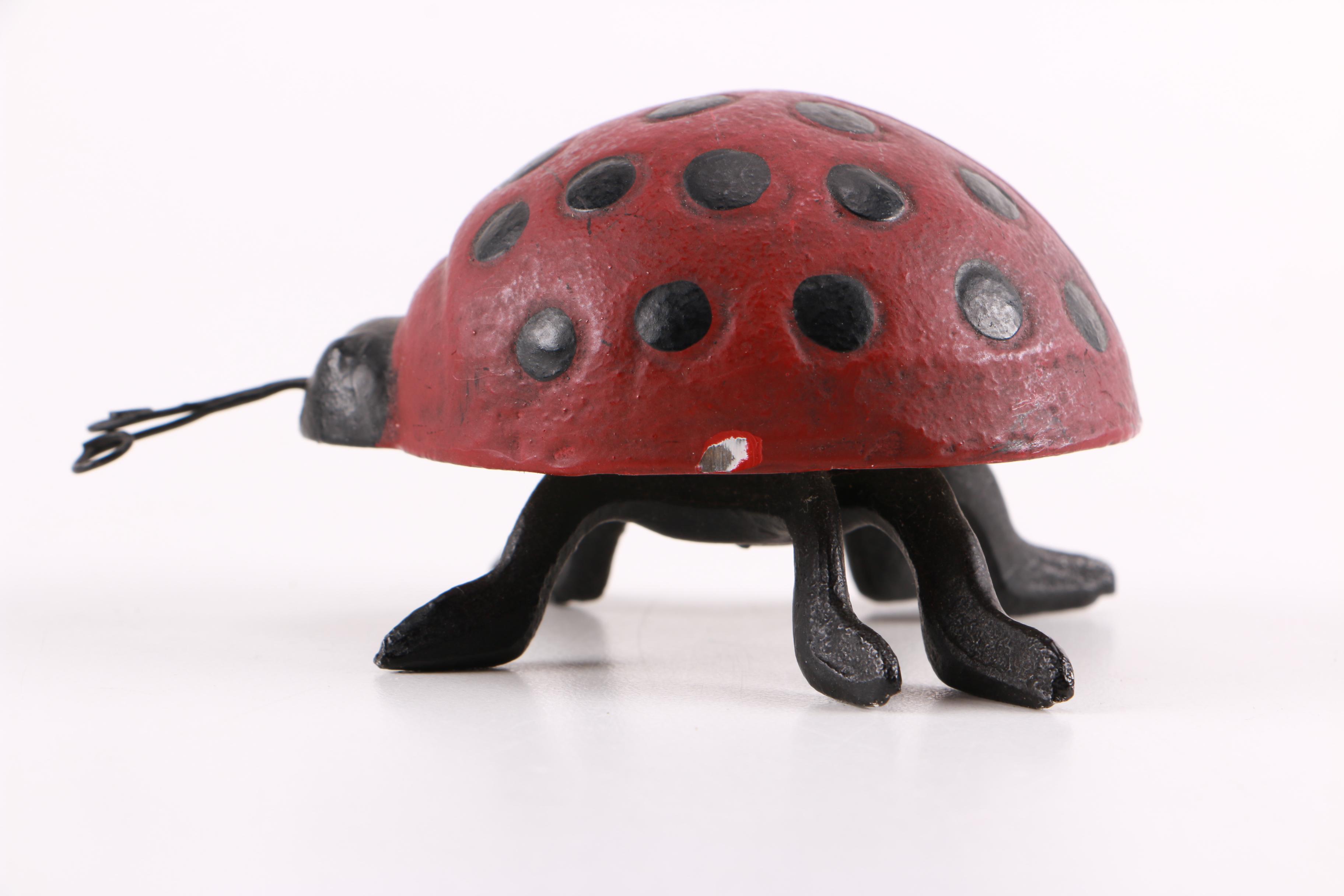 Ladybug, Grasshopper, and Bumble Bee Metal Figurines