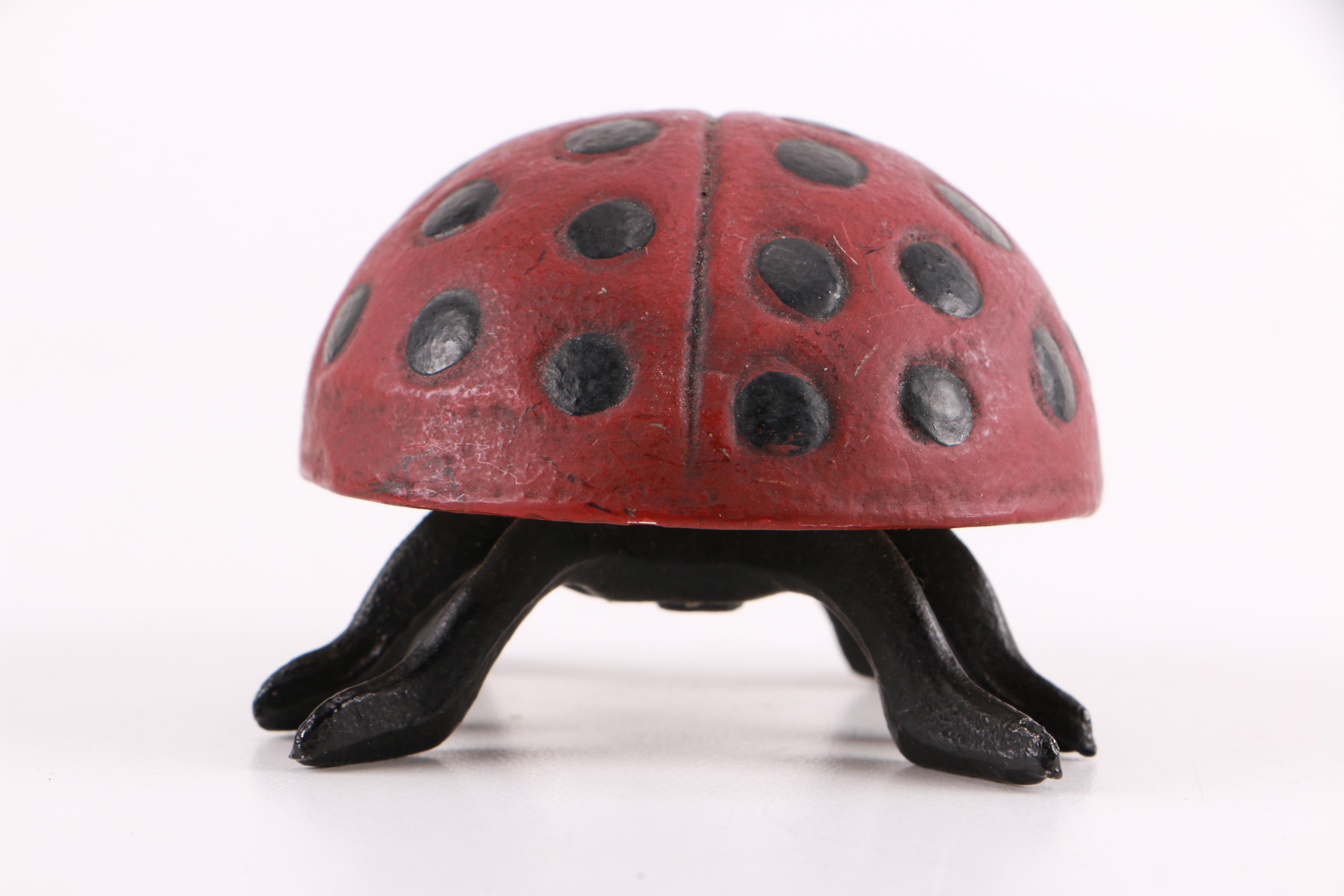 Ladybug, Grasshopper, and Bumble Bee Metal Figurines