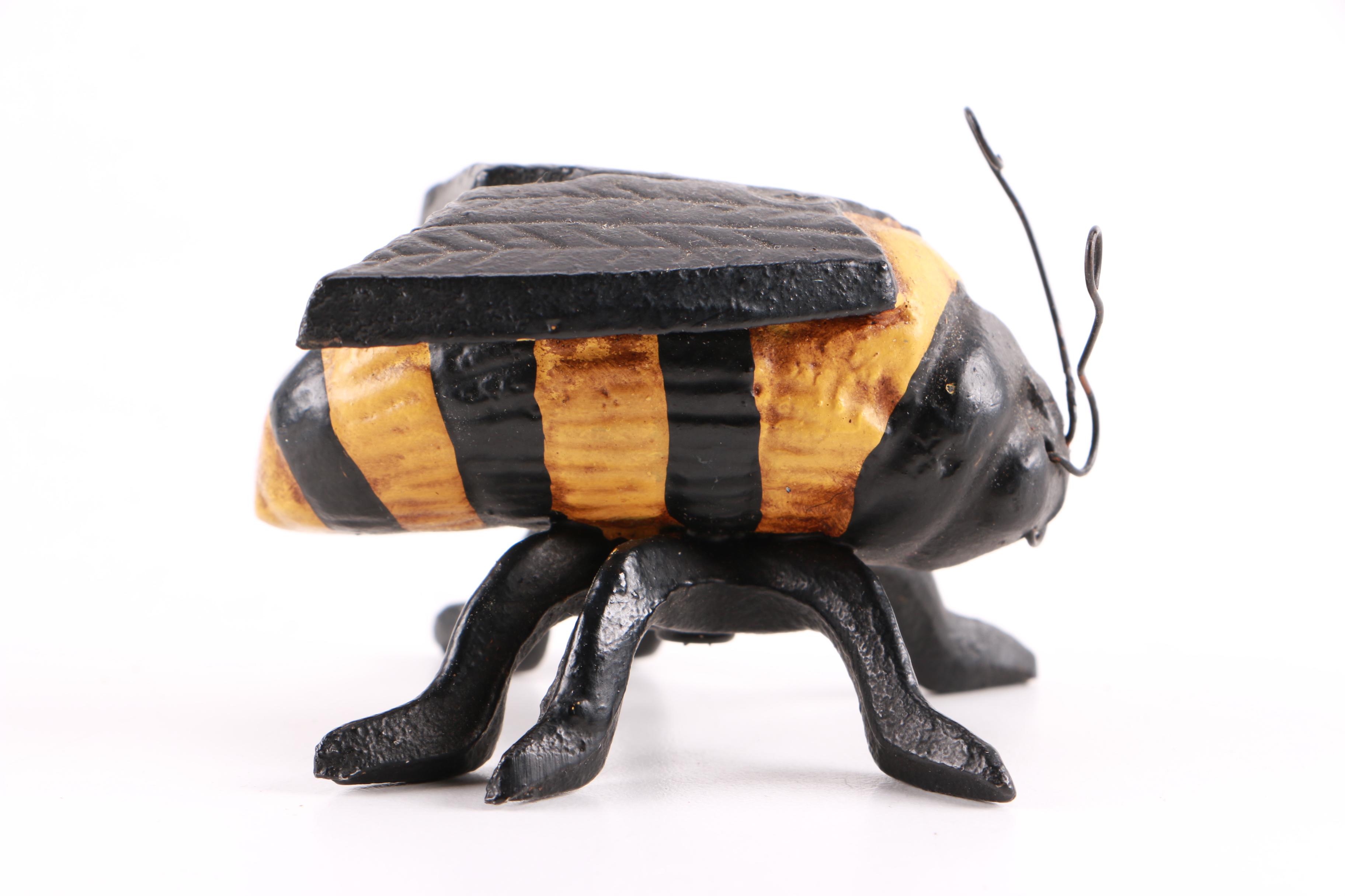 Ladybug, Grasshopper, and Bumble Bee Metal Figurines