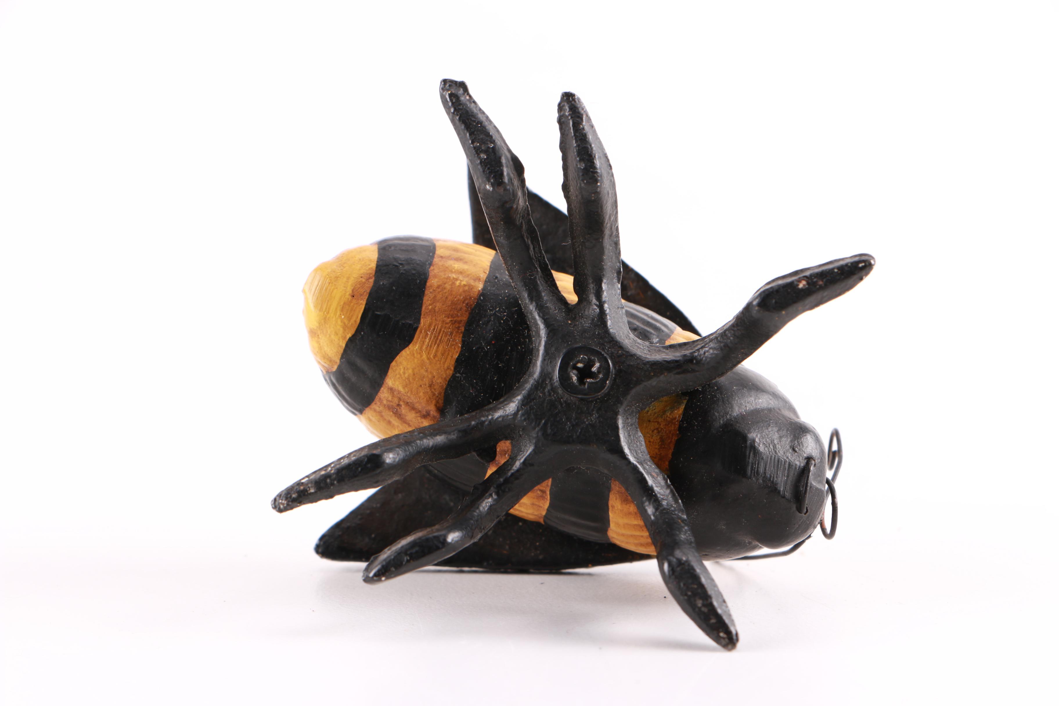 Ladybug, Grasshopper, and Bumble Bee Metal Figurines