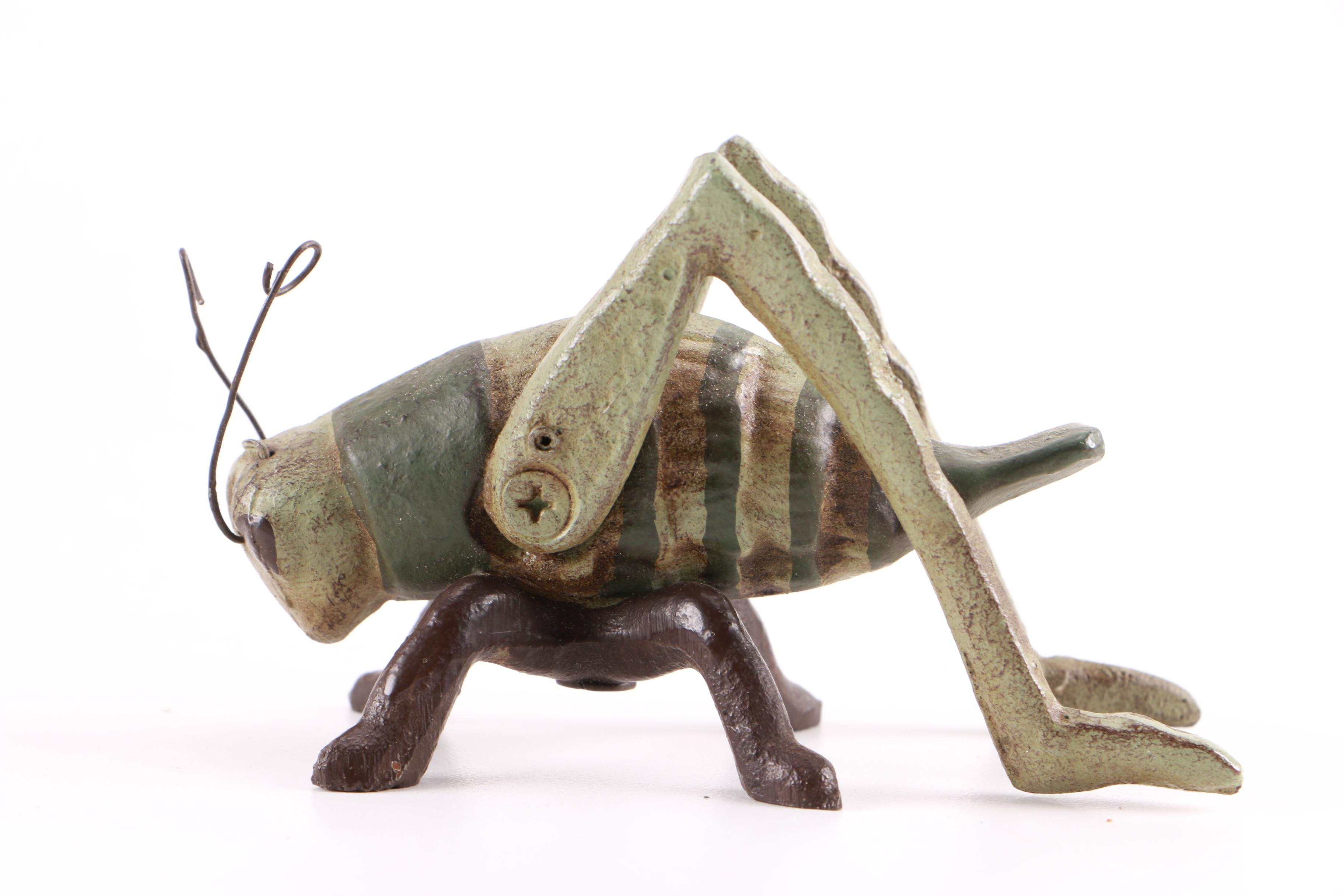 Ladybug, Grasshopper, and Bumble Bee Metal Figurines