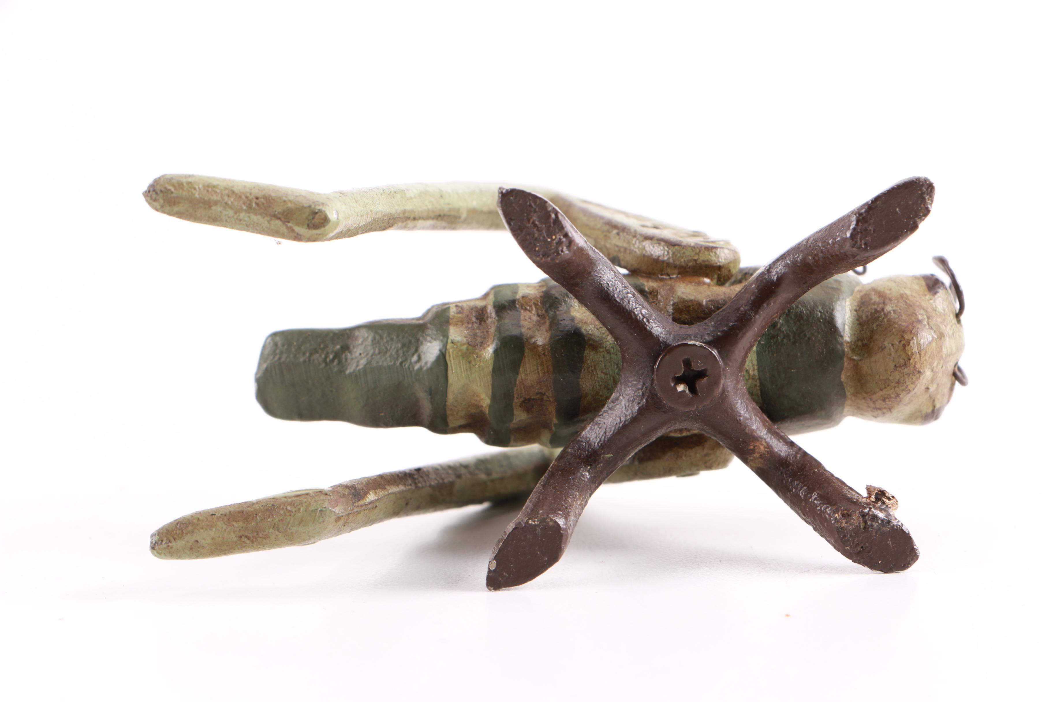 Ladybug, Grasshopper, and Bumble Bee Metal Figurines