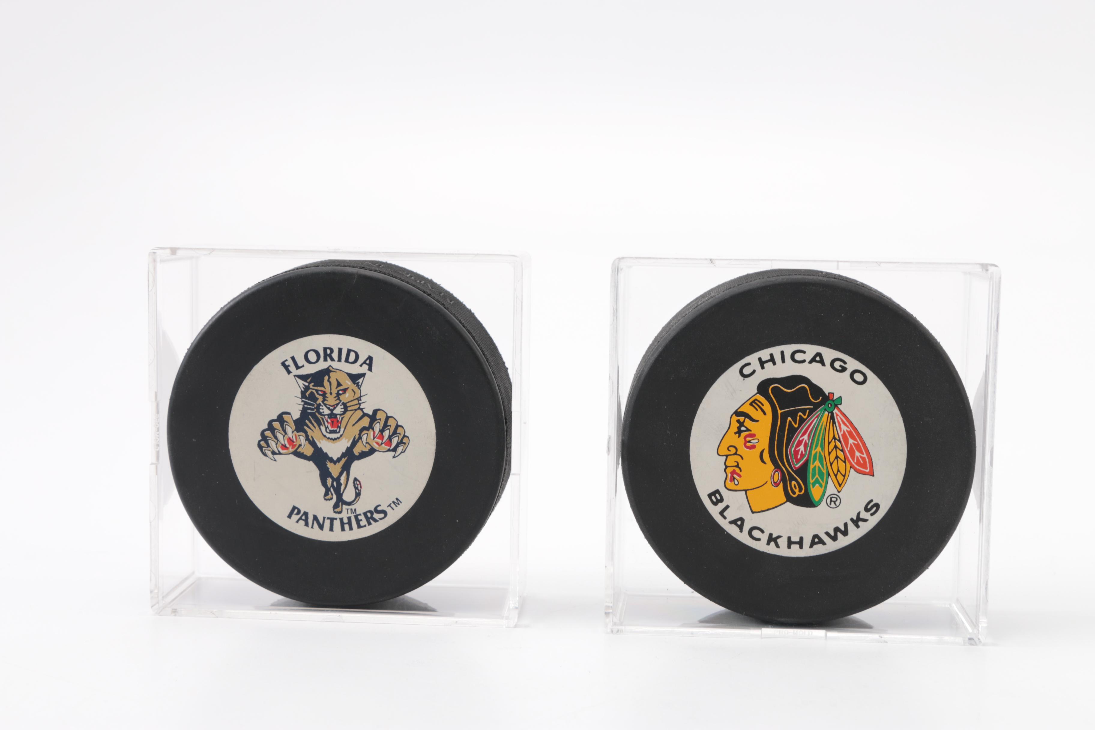 Commemorative Team Hockey Pucks