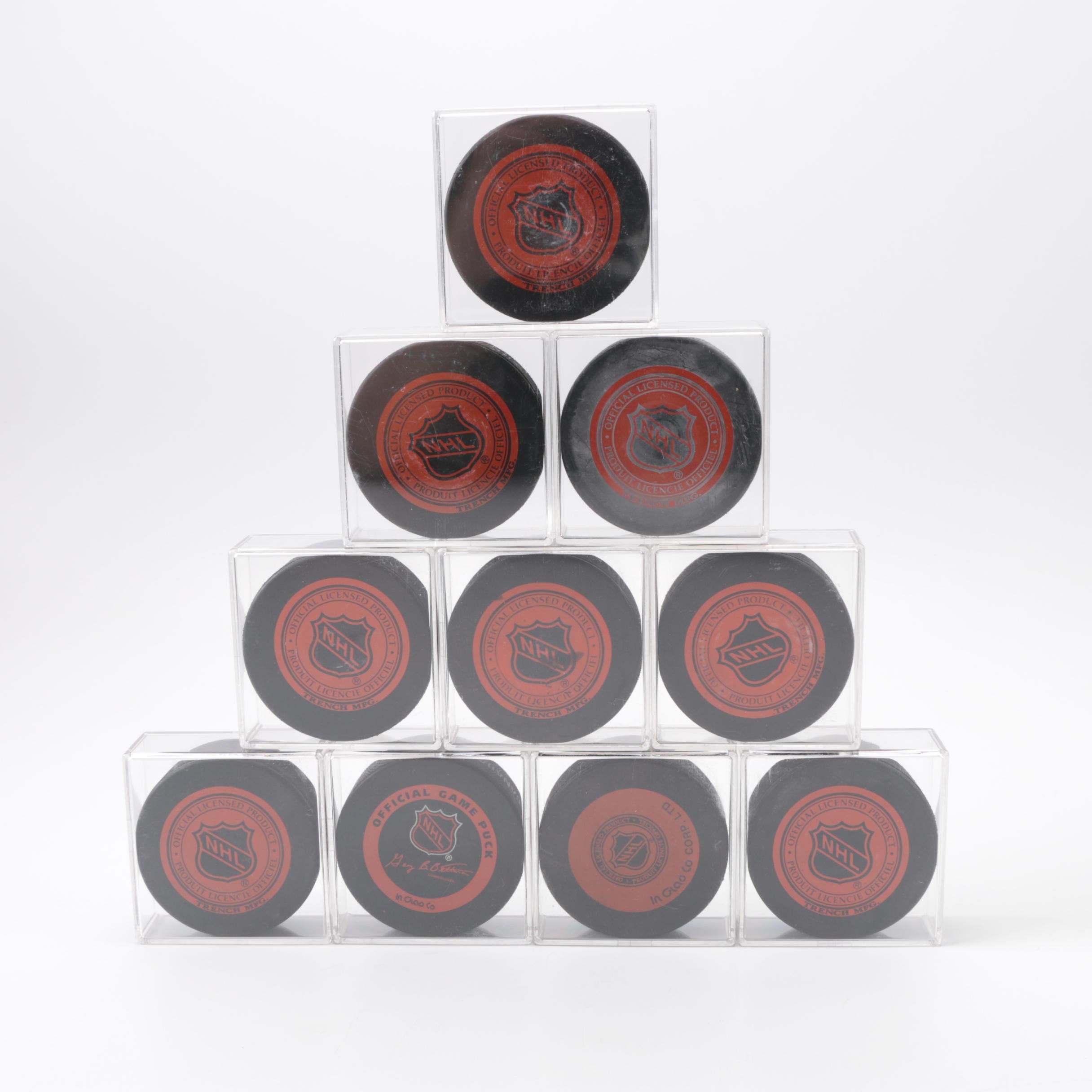 Commemorative Team Hockey Pucks