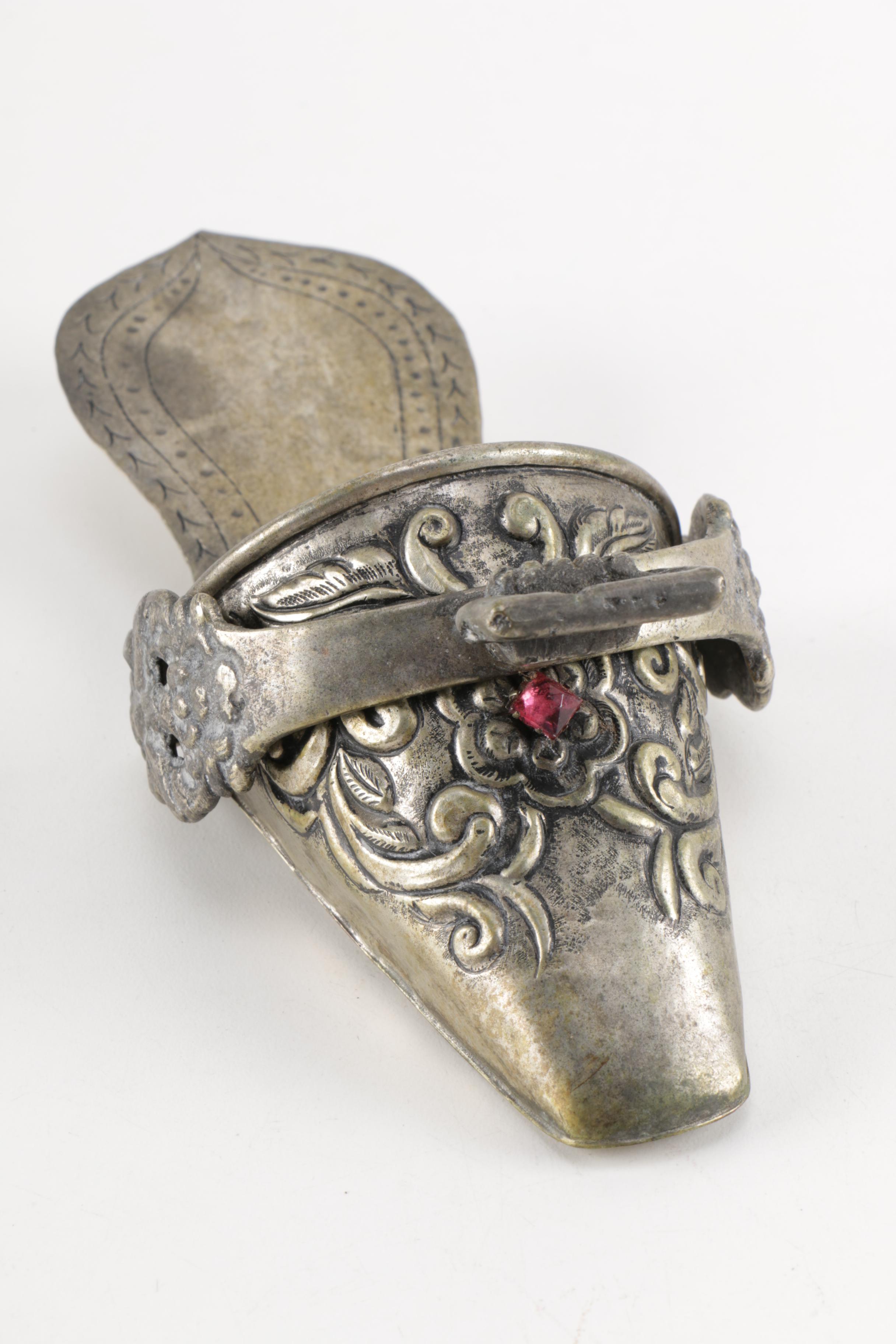 Silver Plated Decorative Slipper