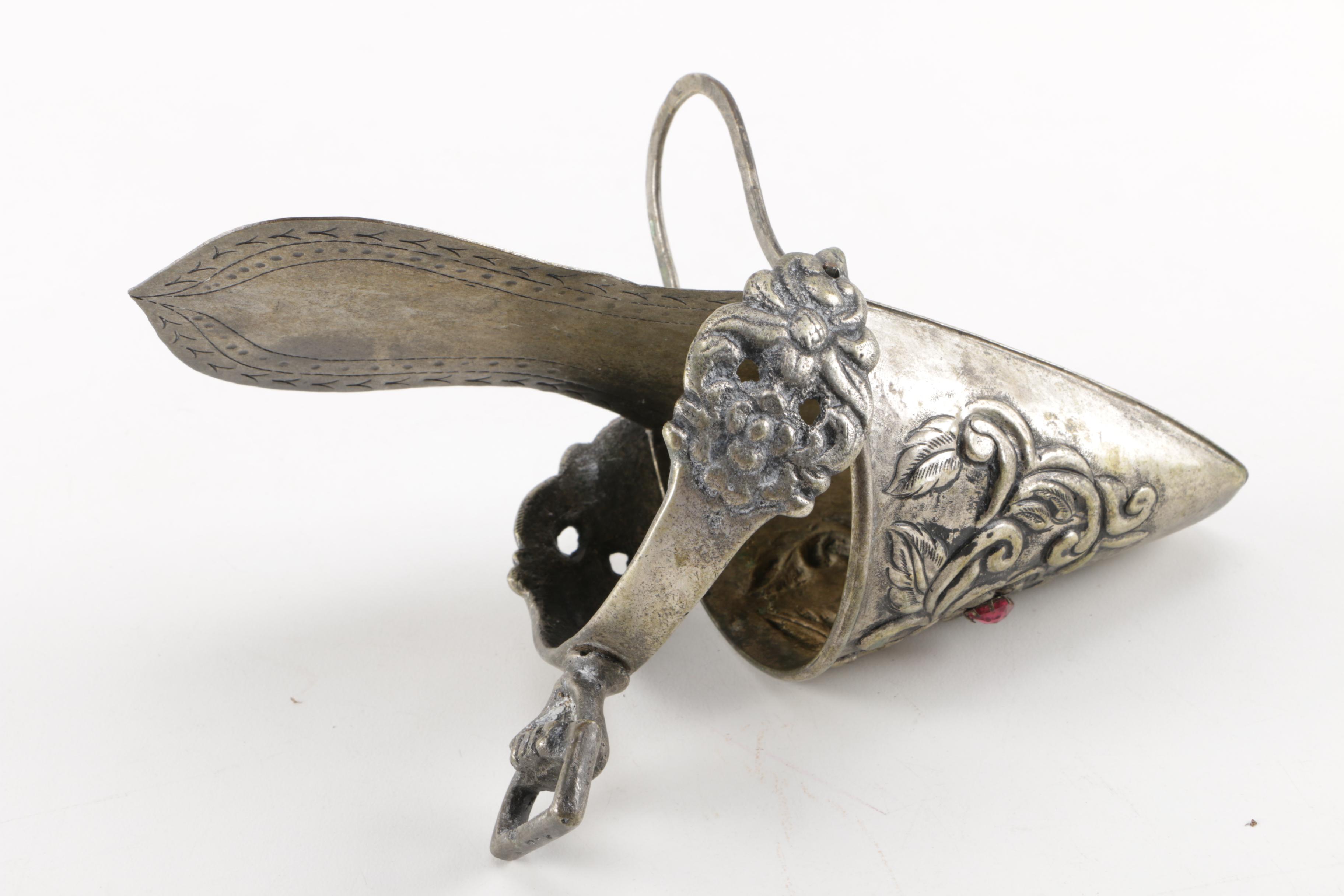 Silver Plated Decorative Slipper