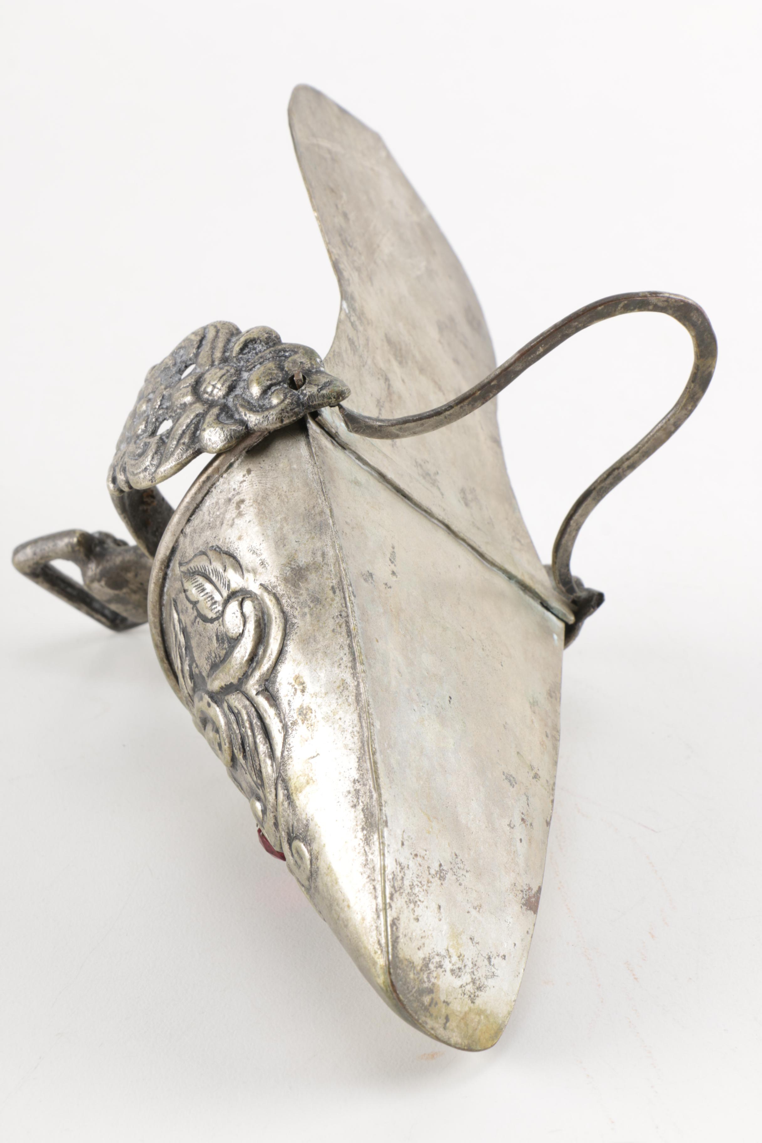 Silver Plated Decorative Slipper