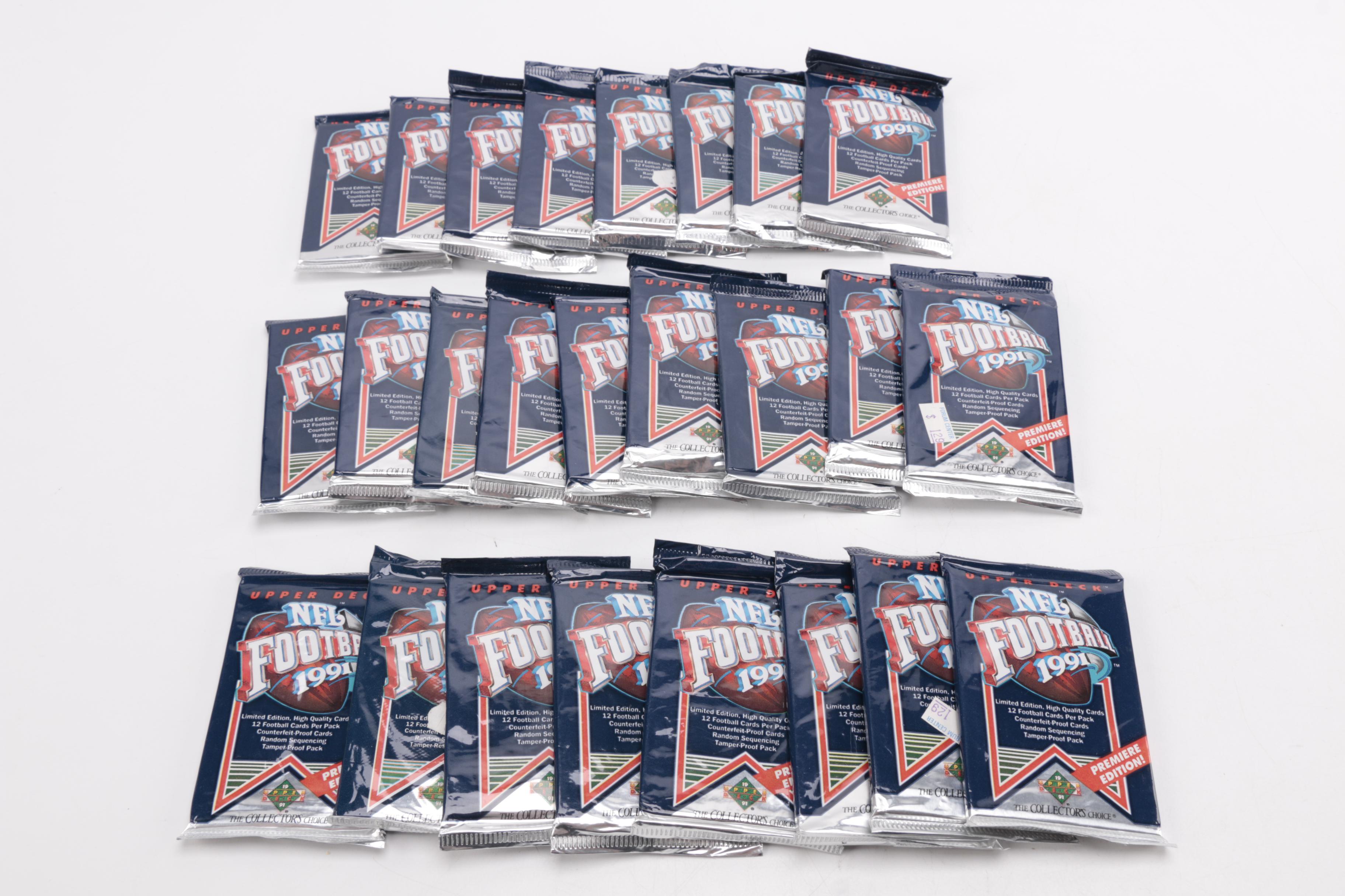 Unopened Upper Deck Sports Cards Wax Packs