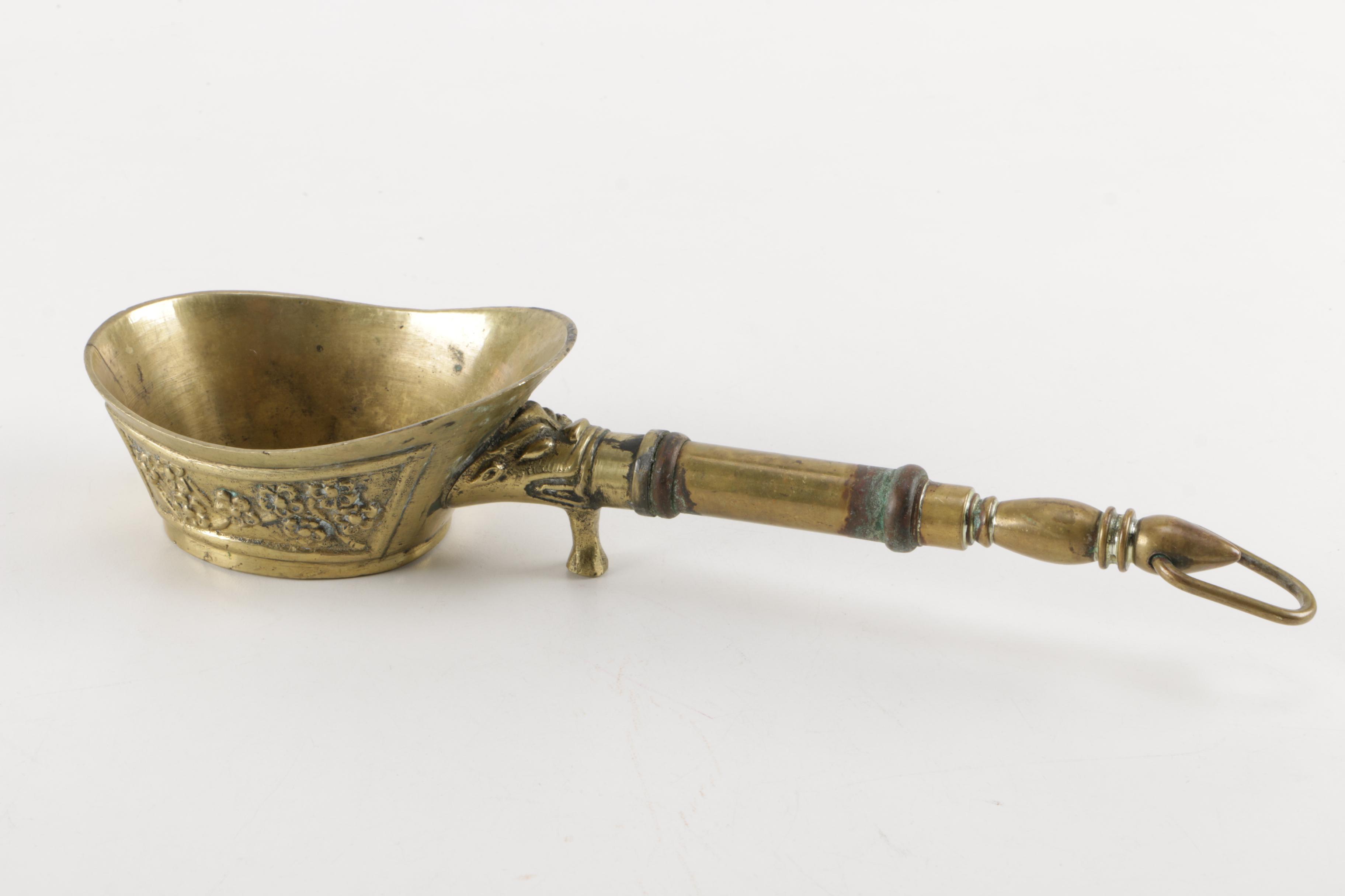 Chinese Brass Silk Iron