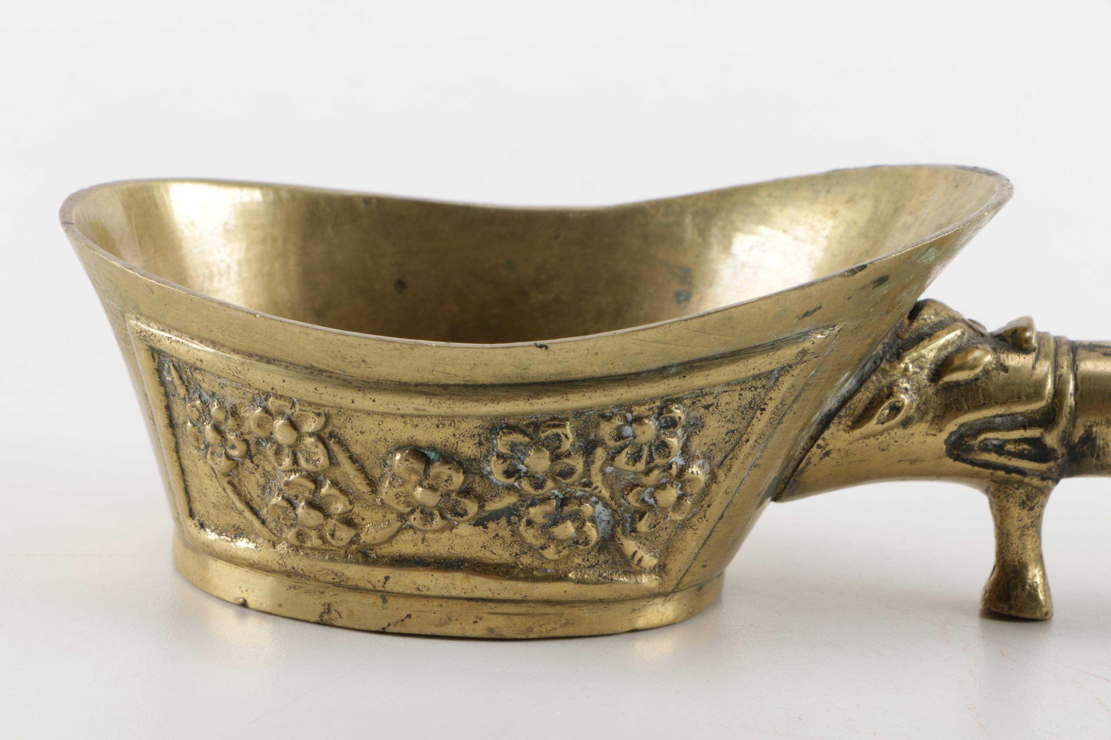 Chinese Brass Silk Iron
