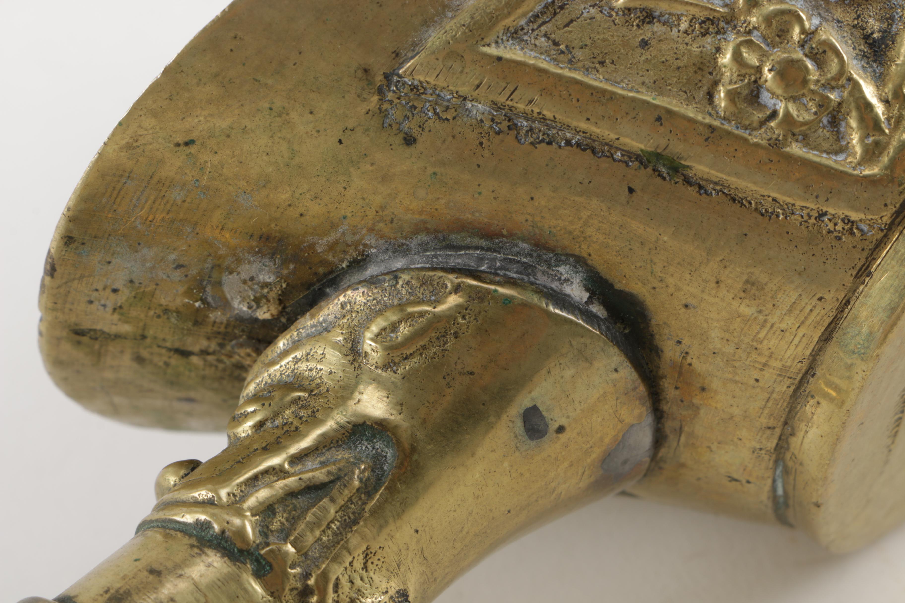 Chinese Brass Silk Iron