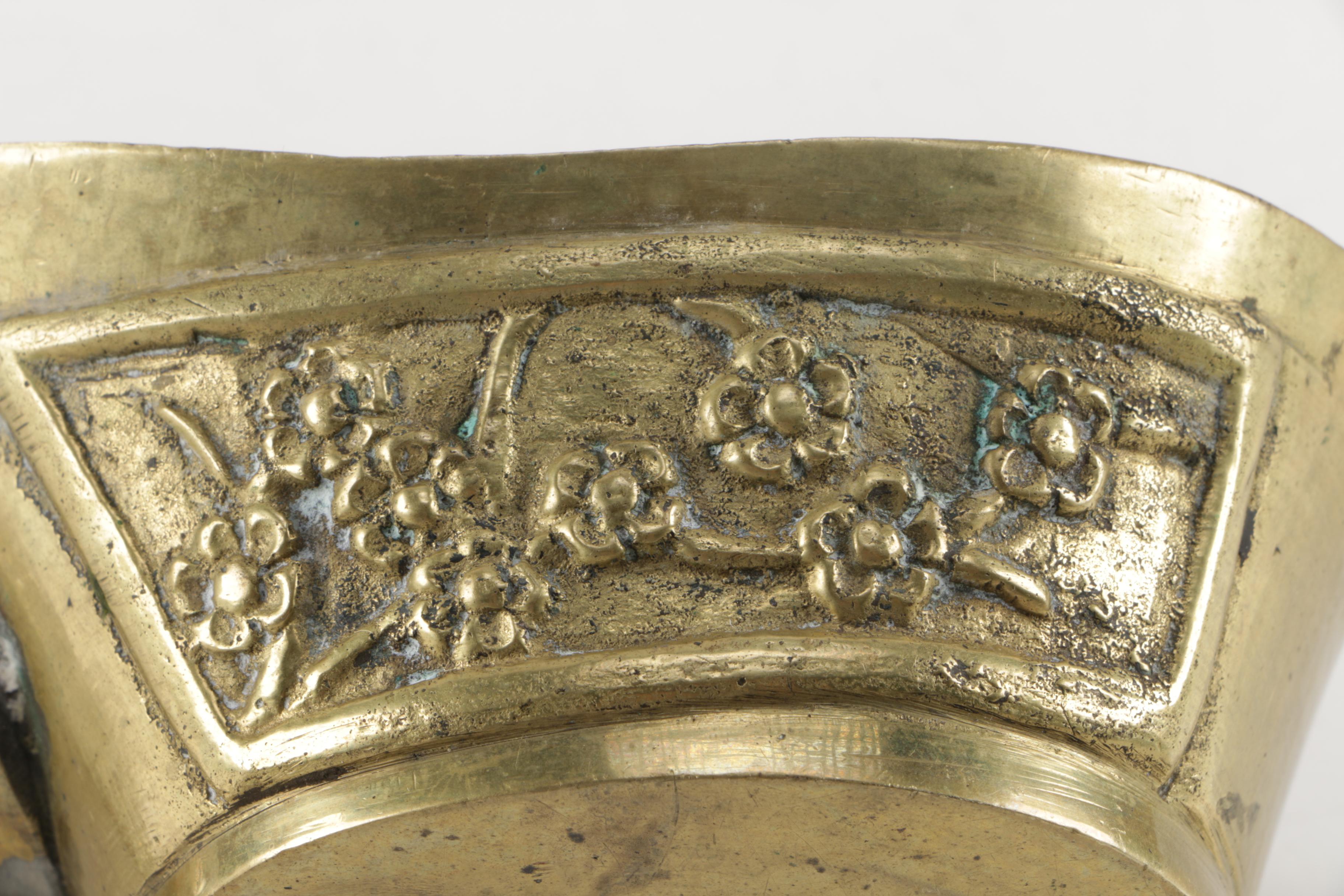 Chinese Brass Silk Iron