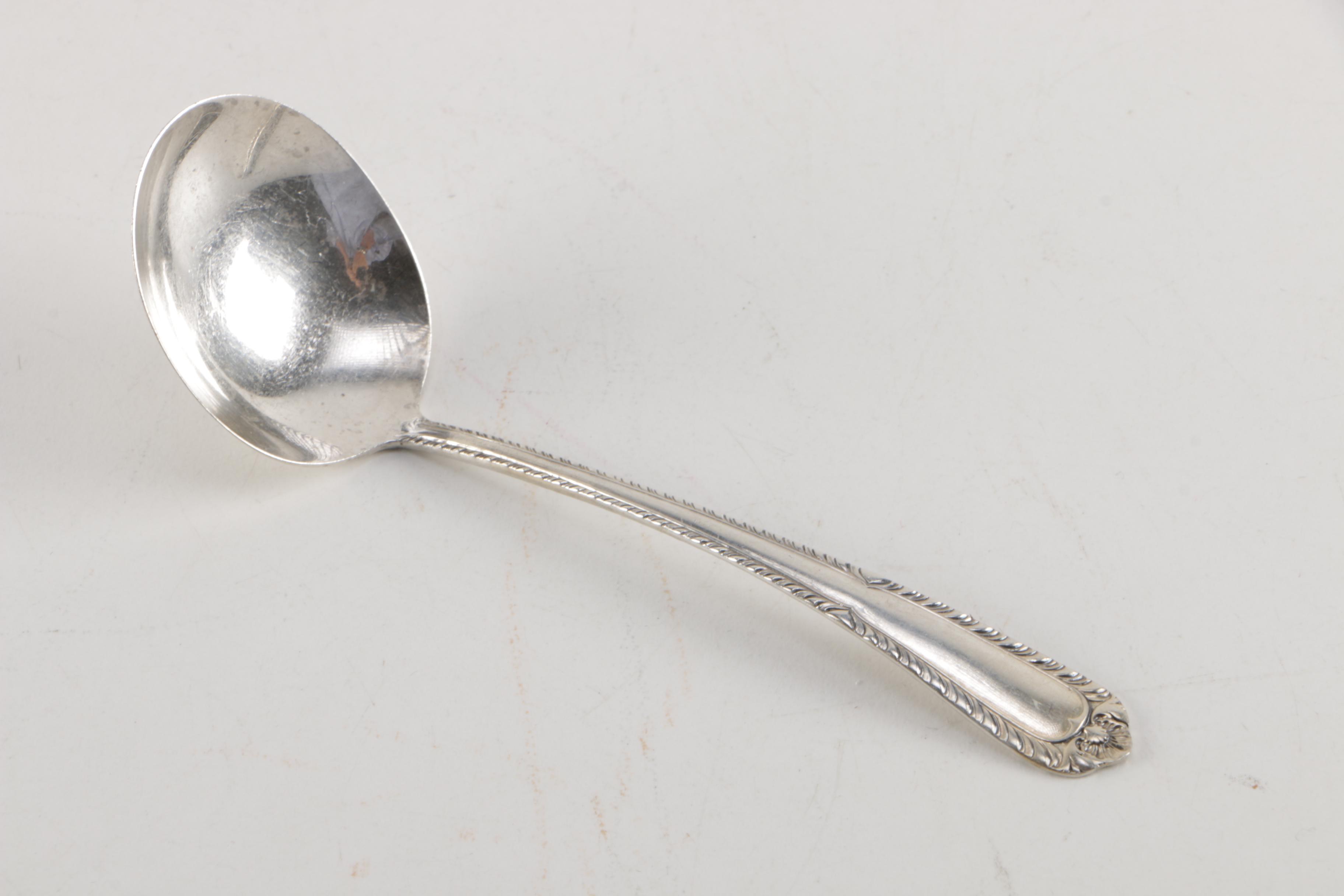 International Silver Co. "Gadroon" Sterling Silver Condiment Ladle