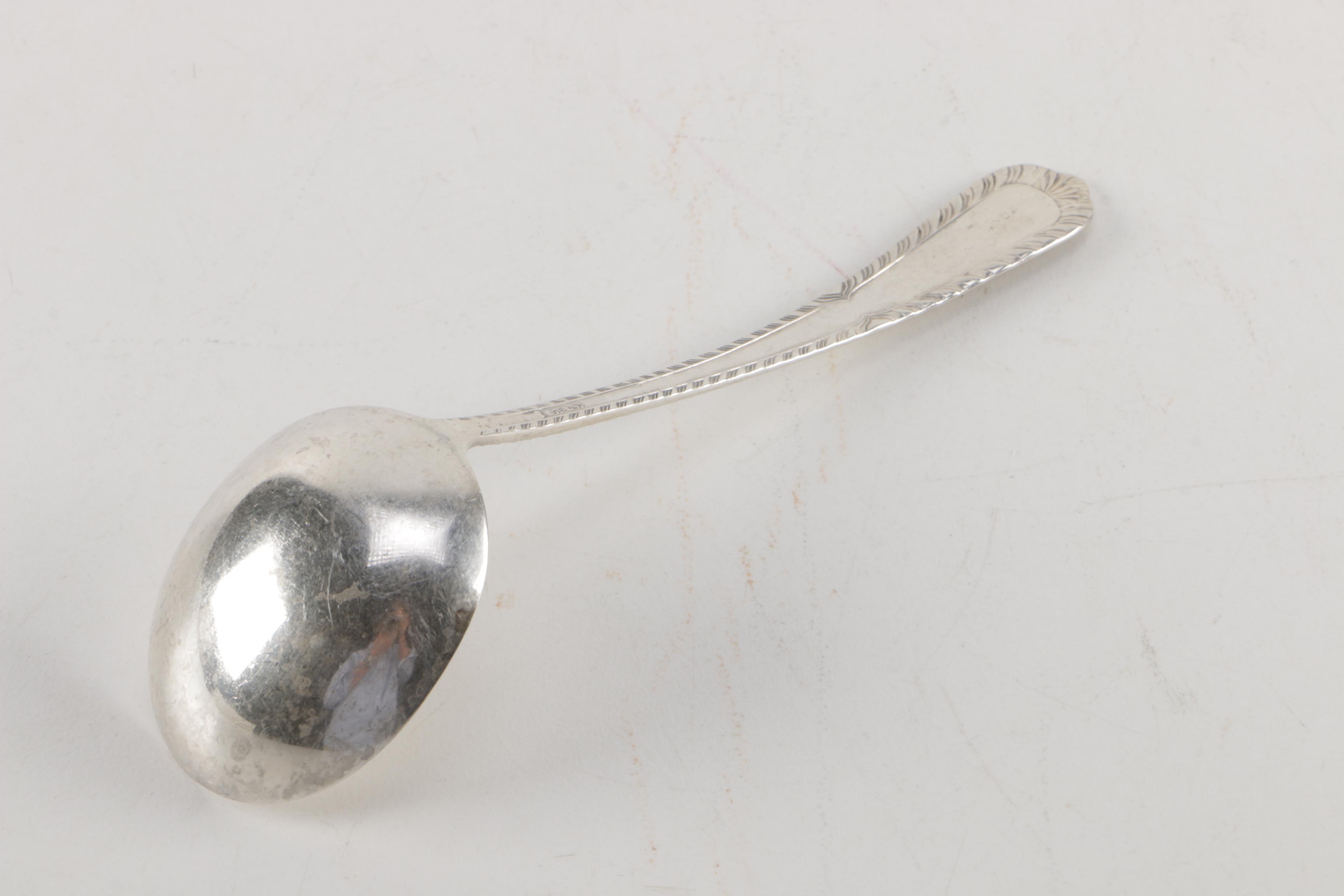 International Silver Co. "Gadroon" Sterling Silver Condiment Ladle