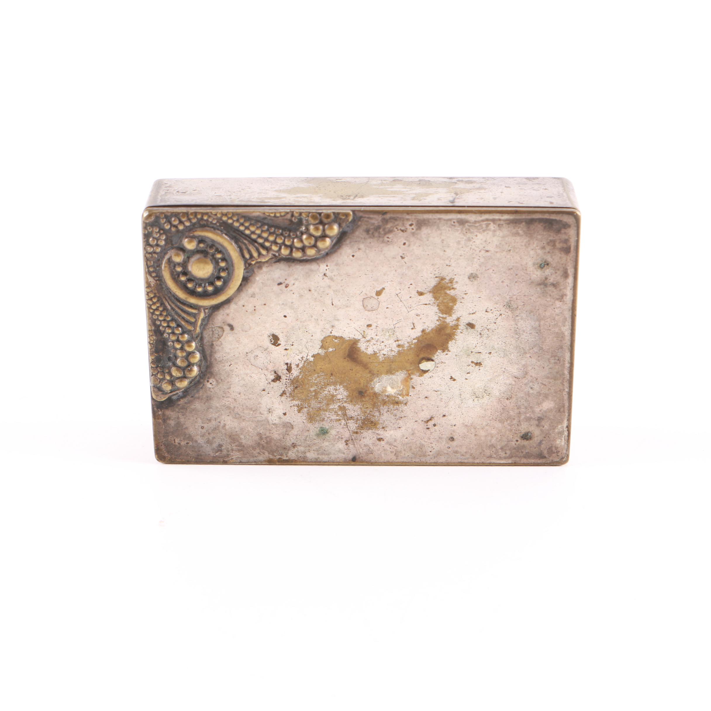 Silver Plate Box with Ornamentation