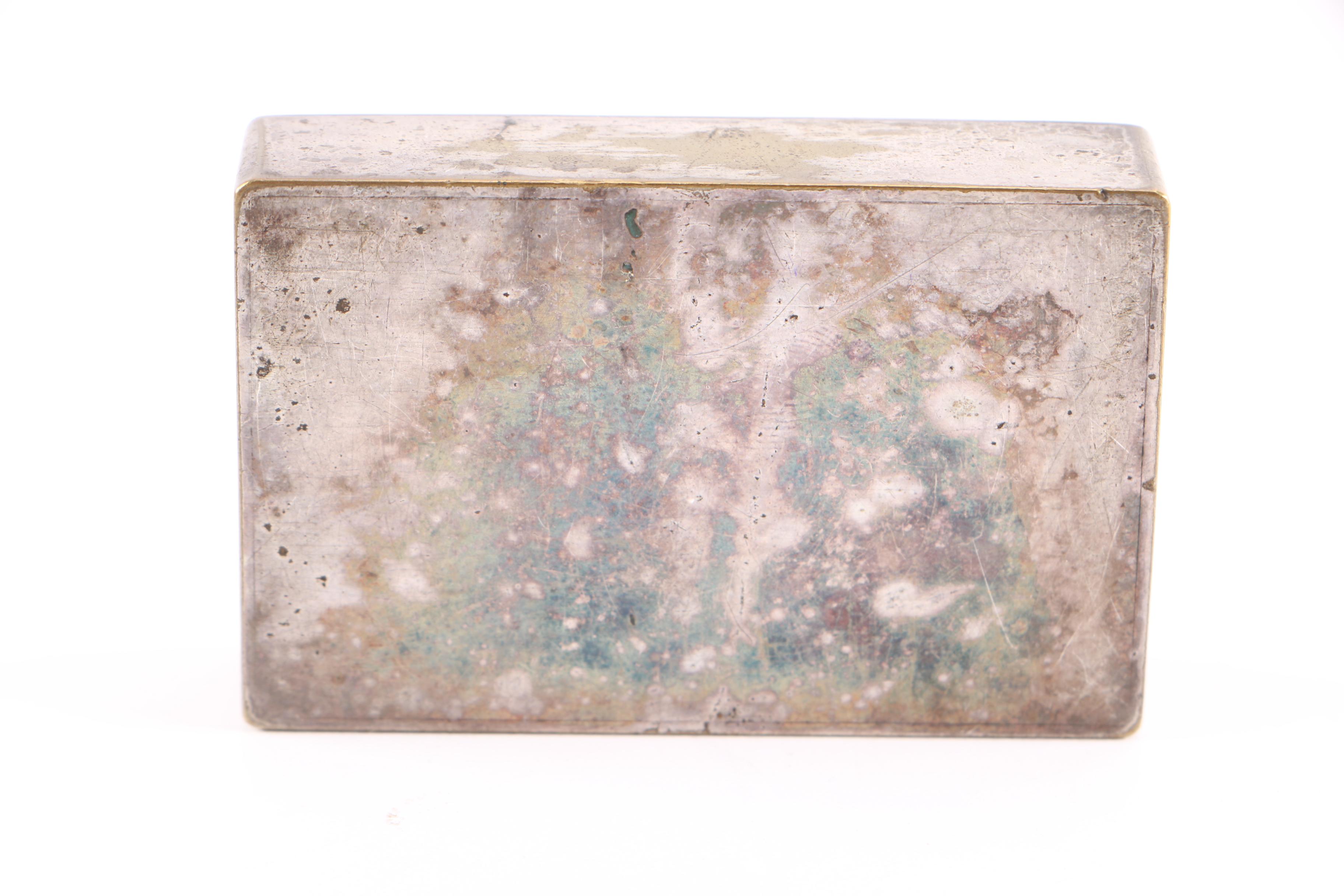 Silver Plate Box with Ornamentation