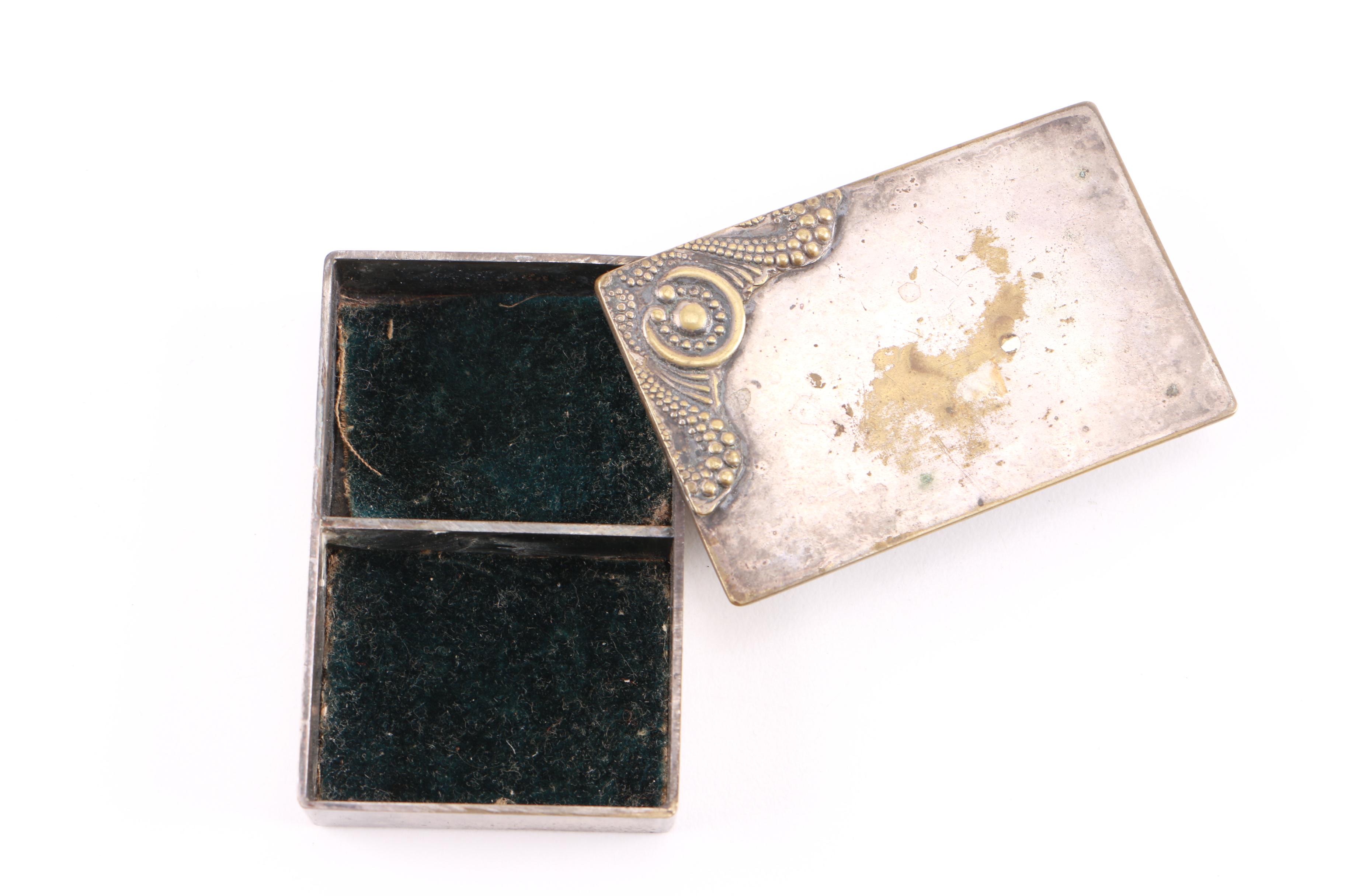 Silver Plate Box with Ornamentation