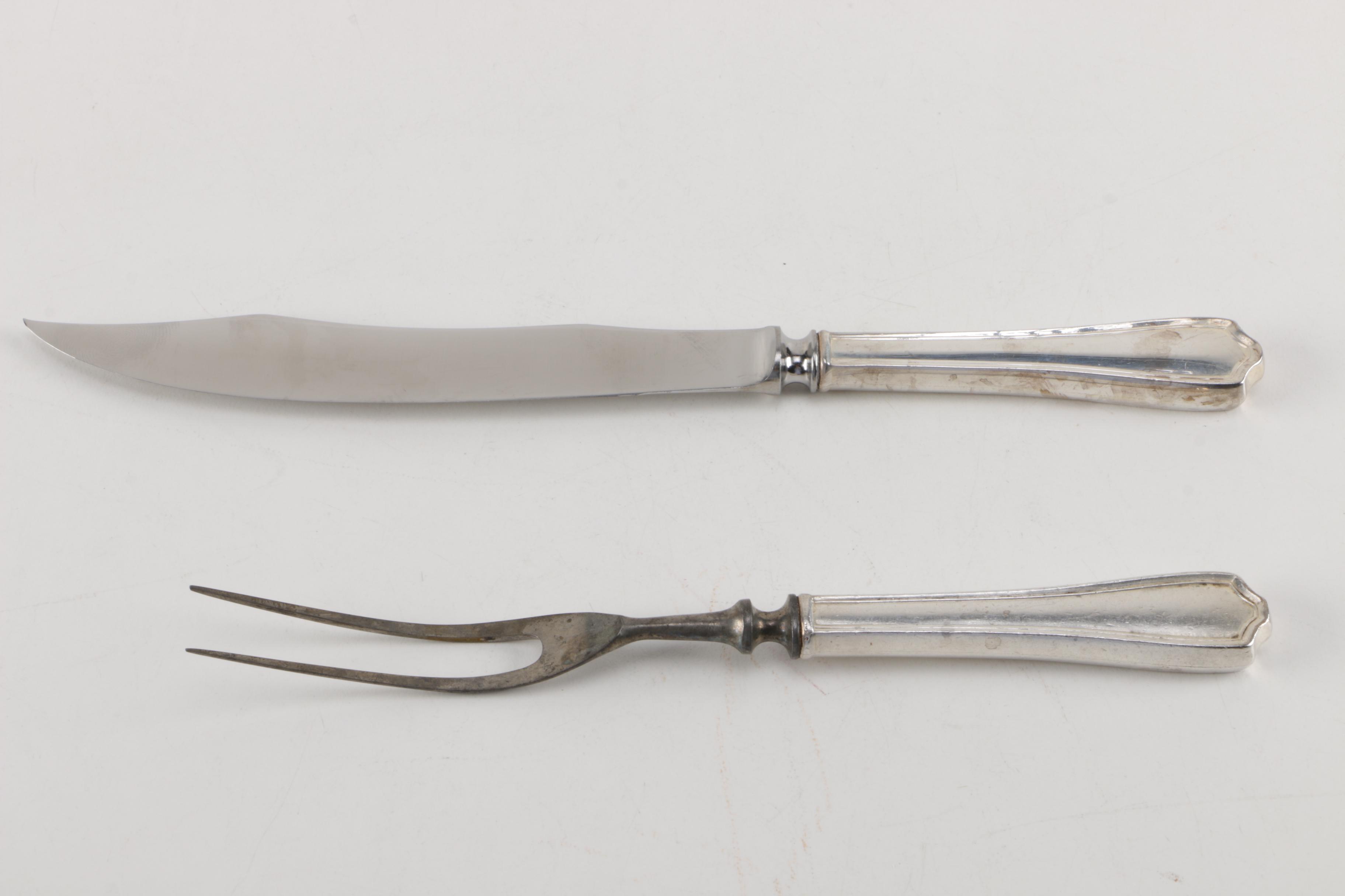 Alvin "Maryland" Sterling Silver Handled Carving Set